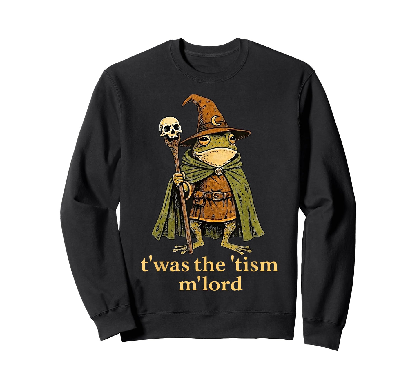 T'was The 'Tism M'Lord Frog Wizard Tism T-Shirt