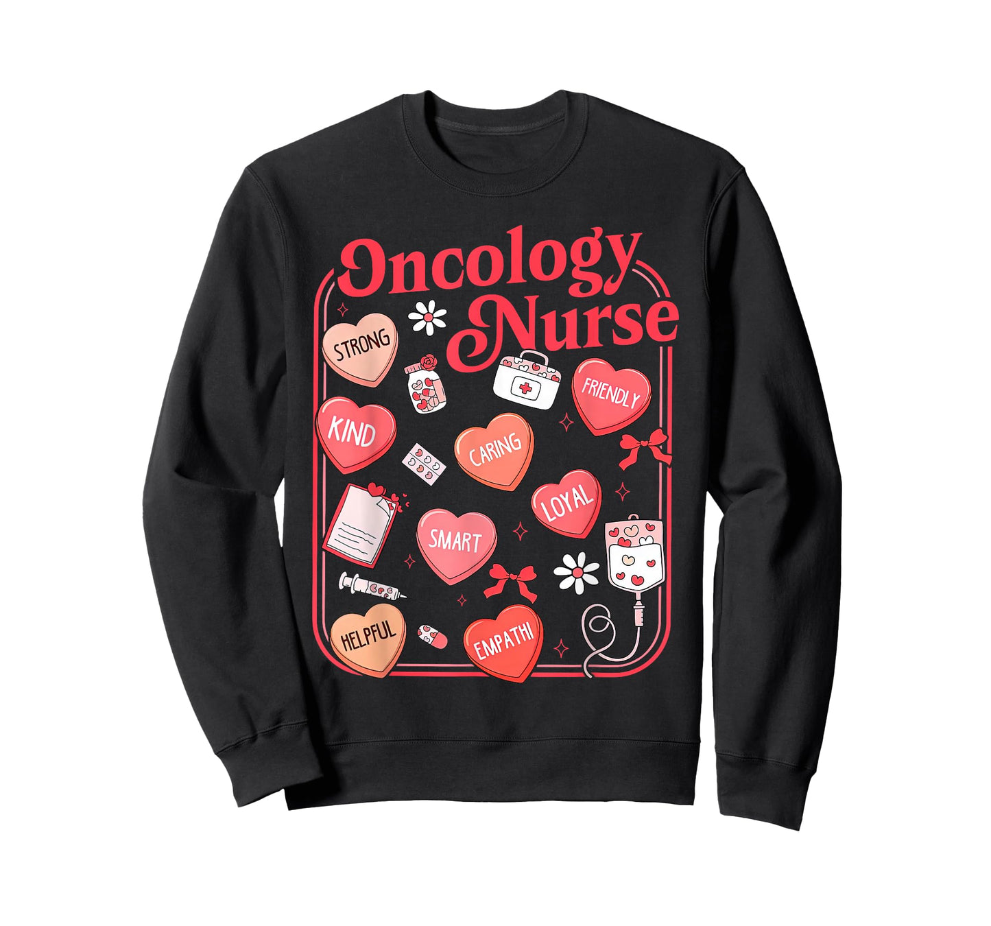 Valentine Day Oncology Nurse Hematology Hem Onc Cancer Chemo T-Shirt