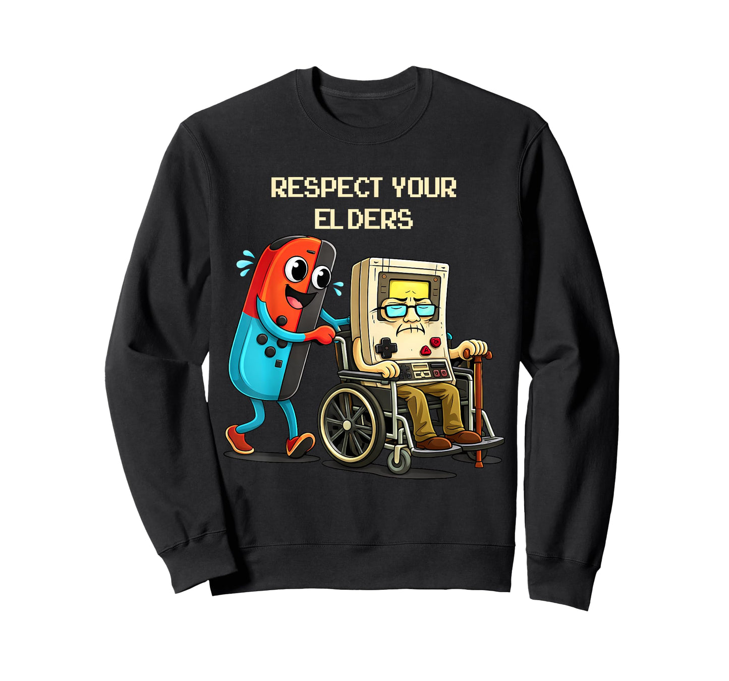 Respect Your Elders Funny Retro Gaming T-Shirt