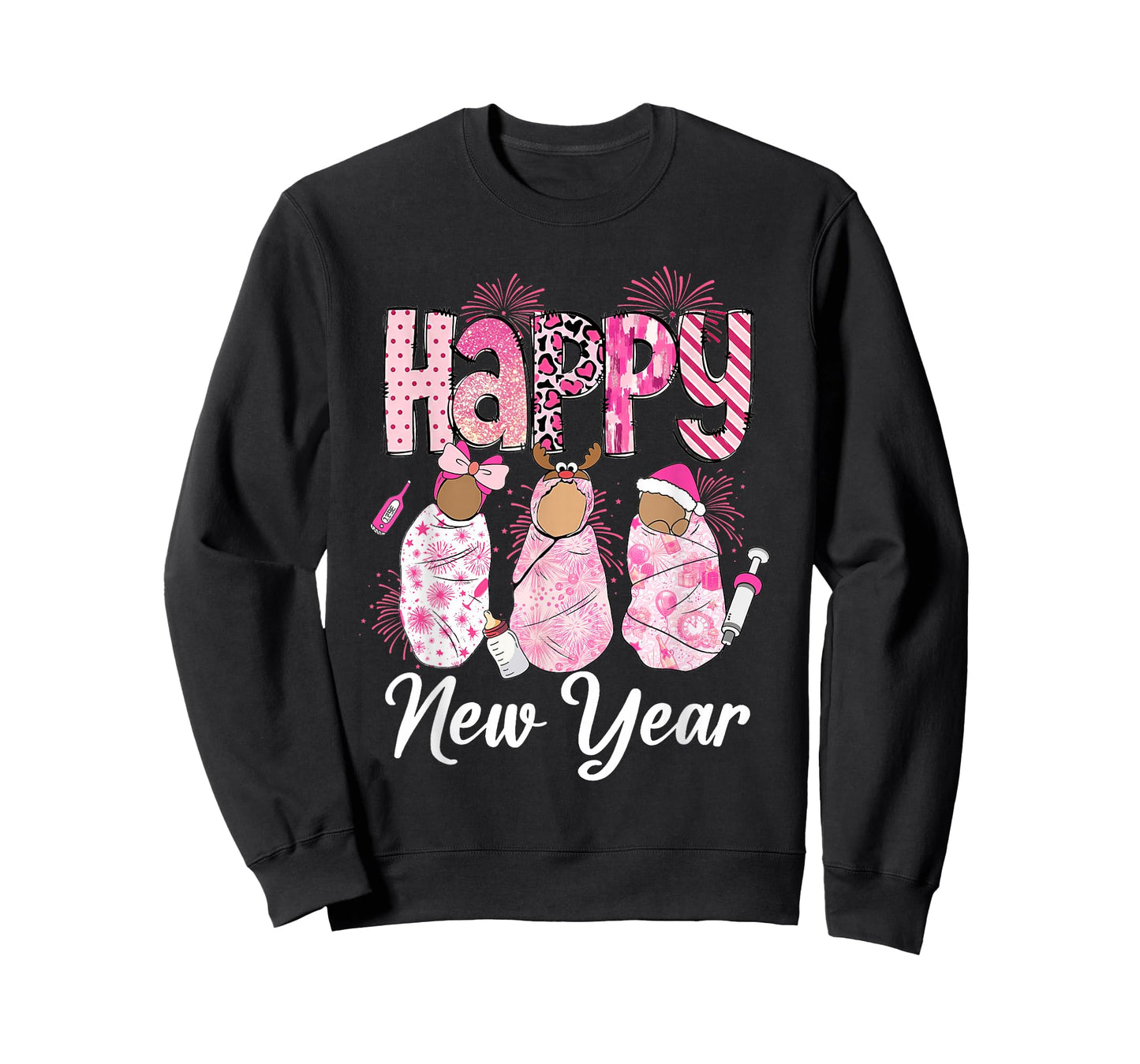 Happy New Year Labor & Delivery L&D Nurse NYE Party 2026 T-Shirt