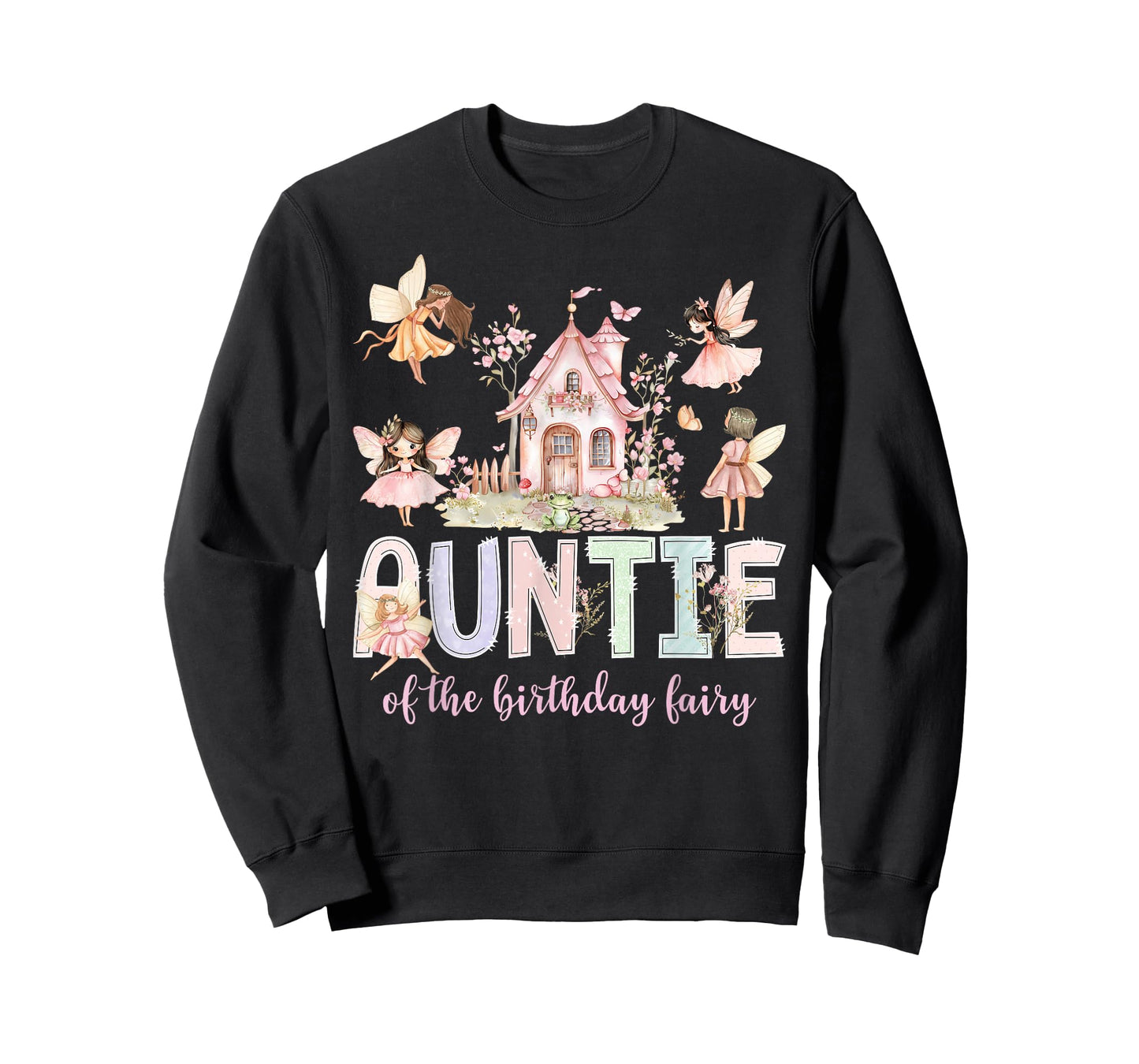 Auntie of The Birthday Fairy Girl Magical Family Matching T-Shirt