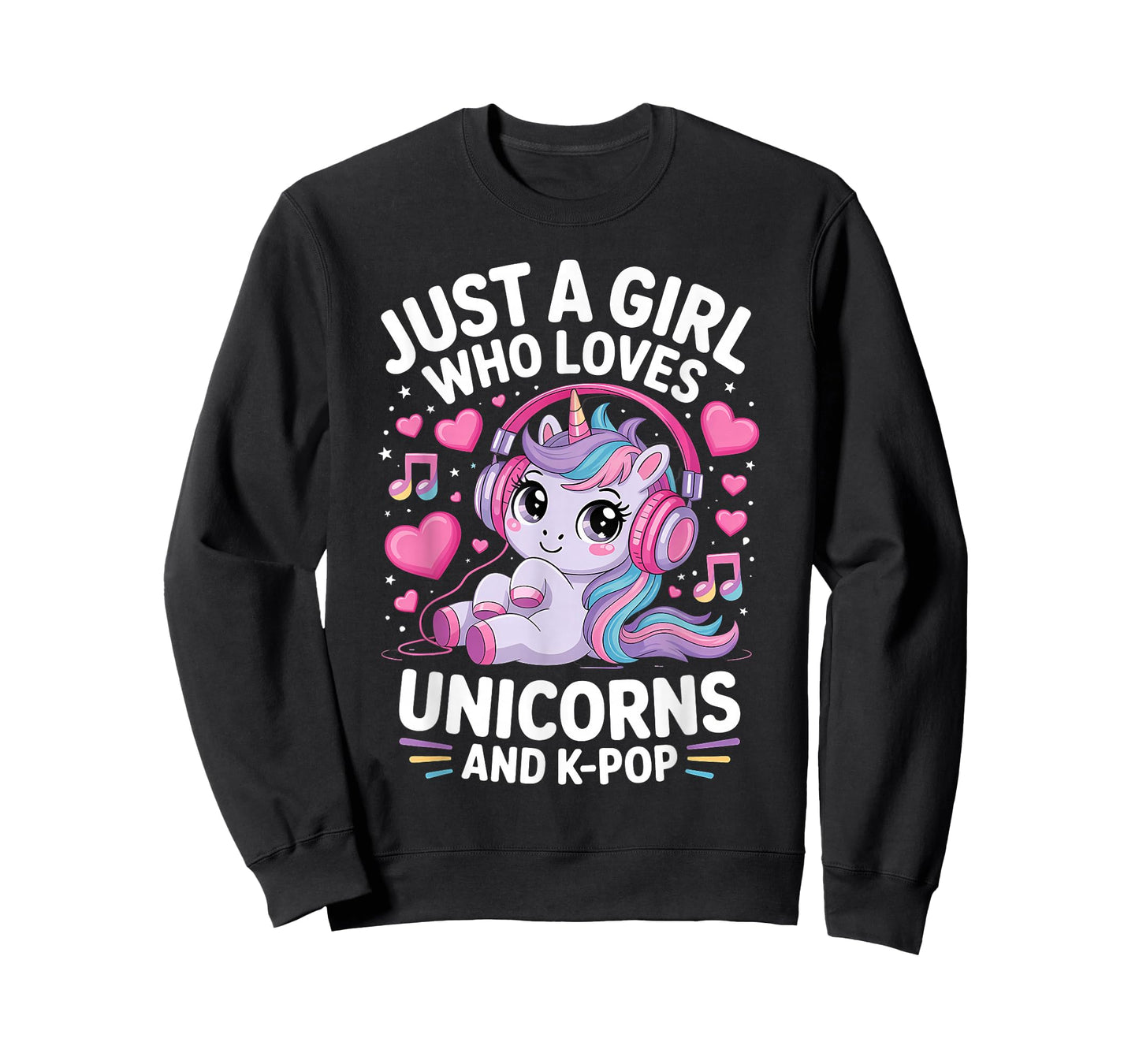 Just A Girl Who Loves K-Pop Unicorns Girl K Pop Kpop T-Shirt