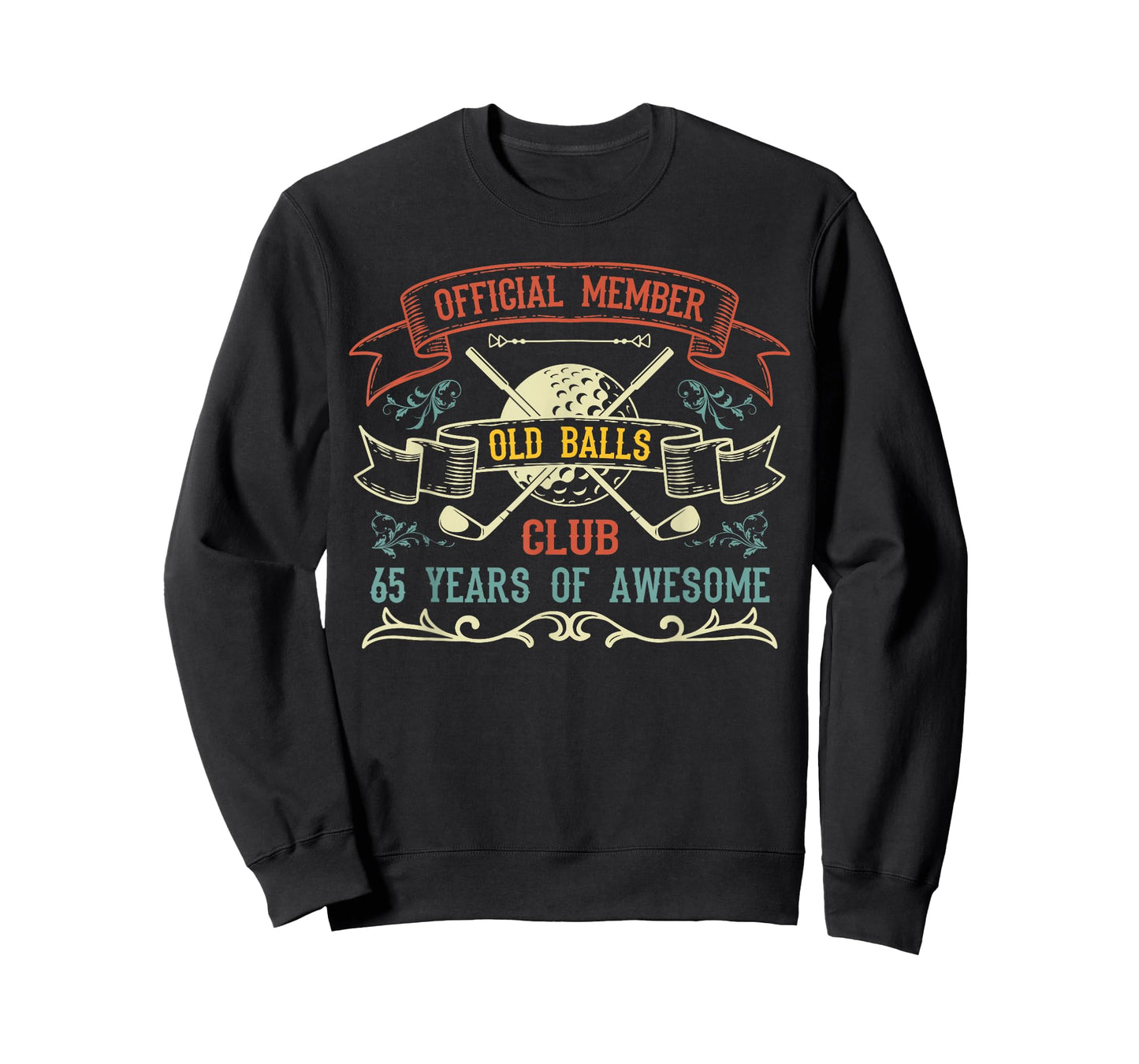 Funny 65th Birthday Old Balls Club 65 Year Old Golfer T-Shirt