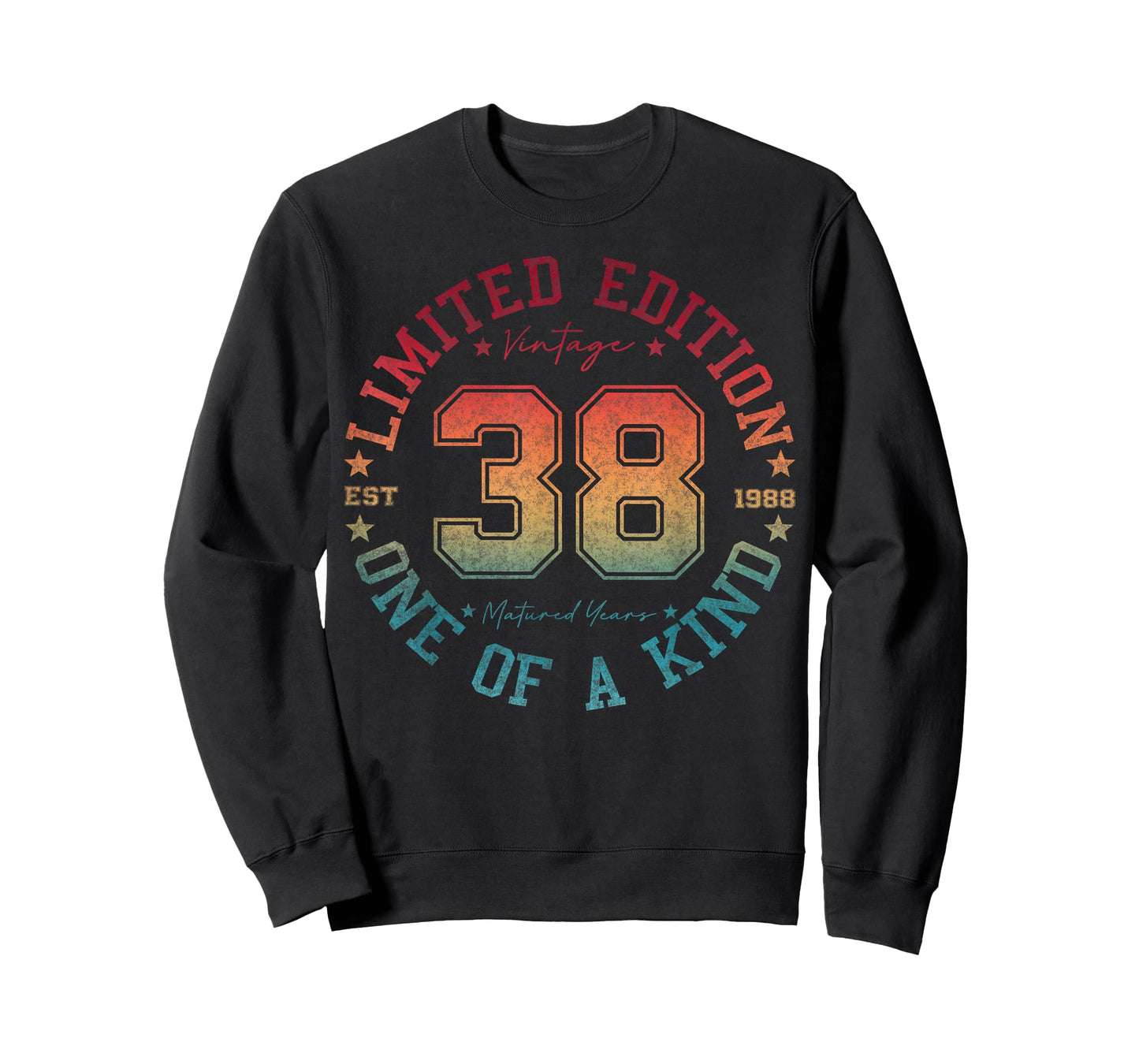 38 Year Old Gifts Vintage 1988 Limited Edition 38th Birthday T-Shirt