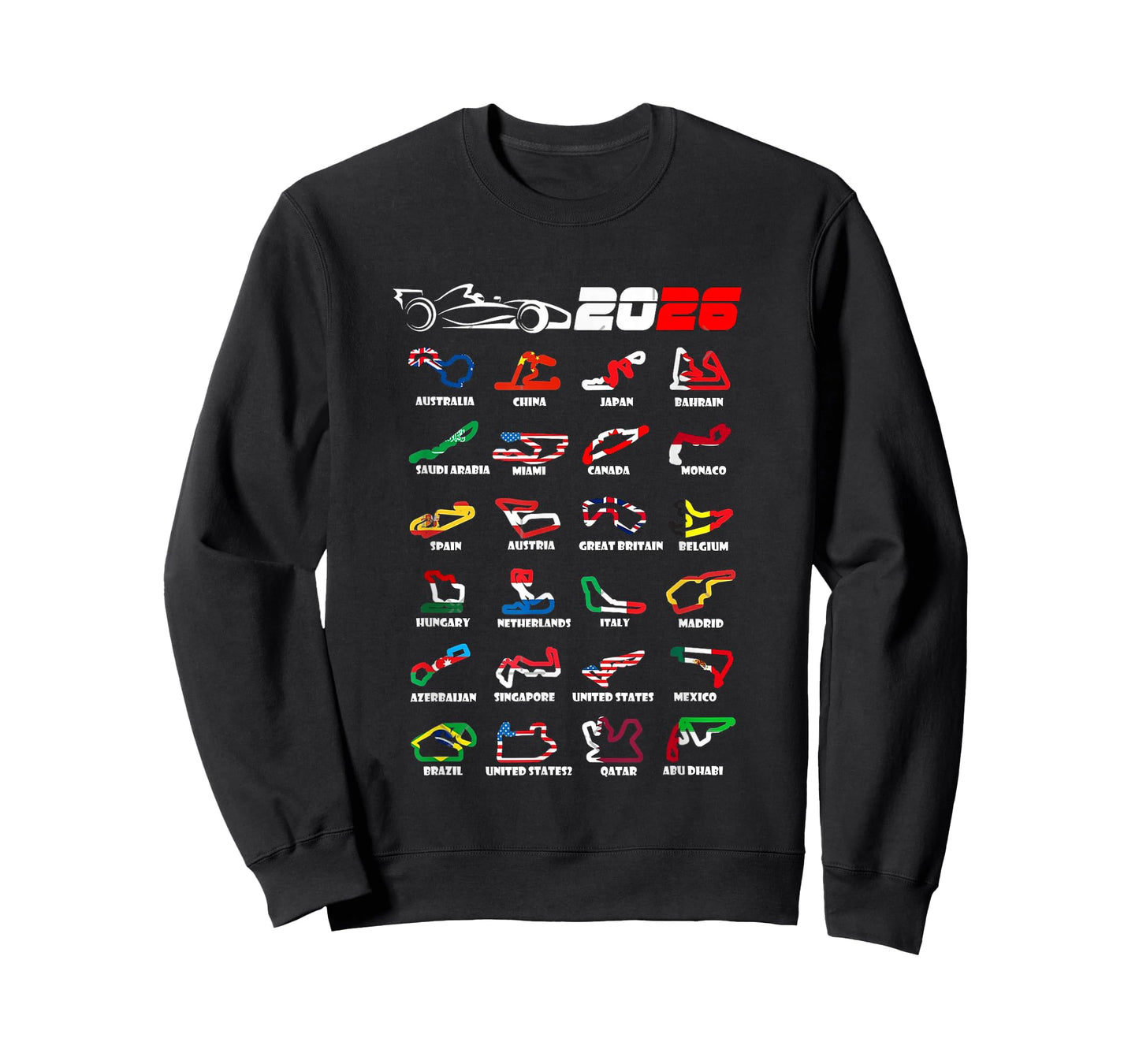 Race Car Enthusiast Motorsport Racing Fan World Flags T-Shirt