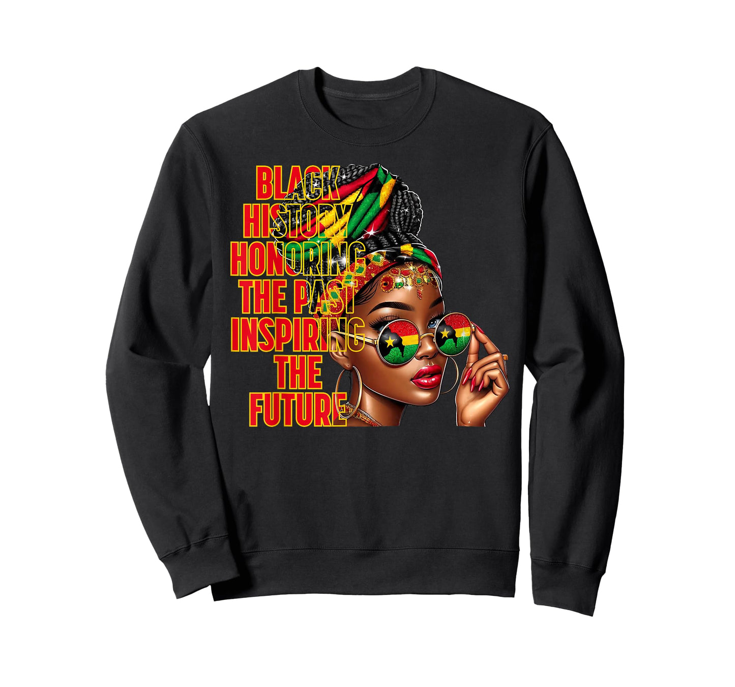 Black History Honoring The Past Inspiring Future Black Woman T-Shirt