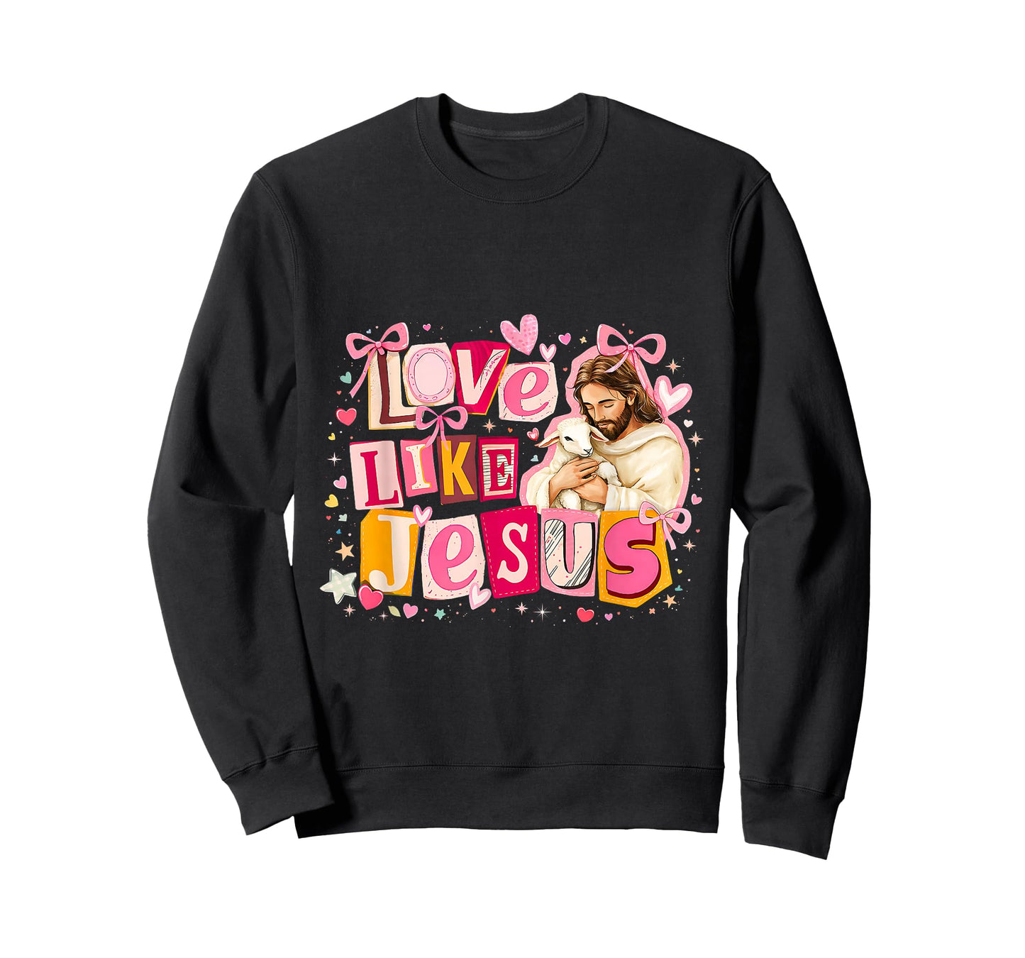 Religious Christian Jesus Loves Me God Valentine Coquette T-Shirt