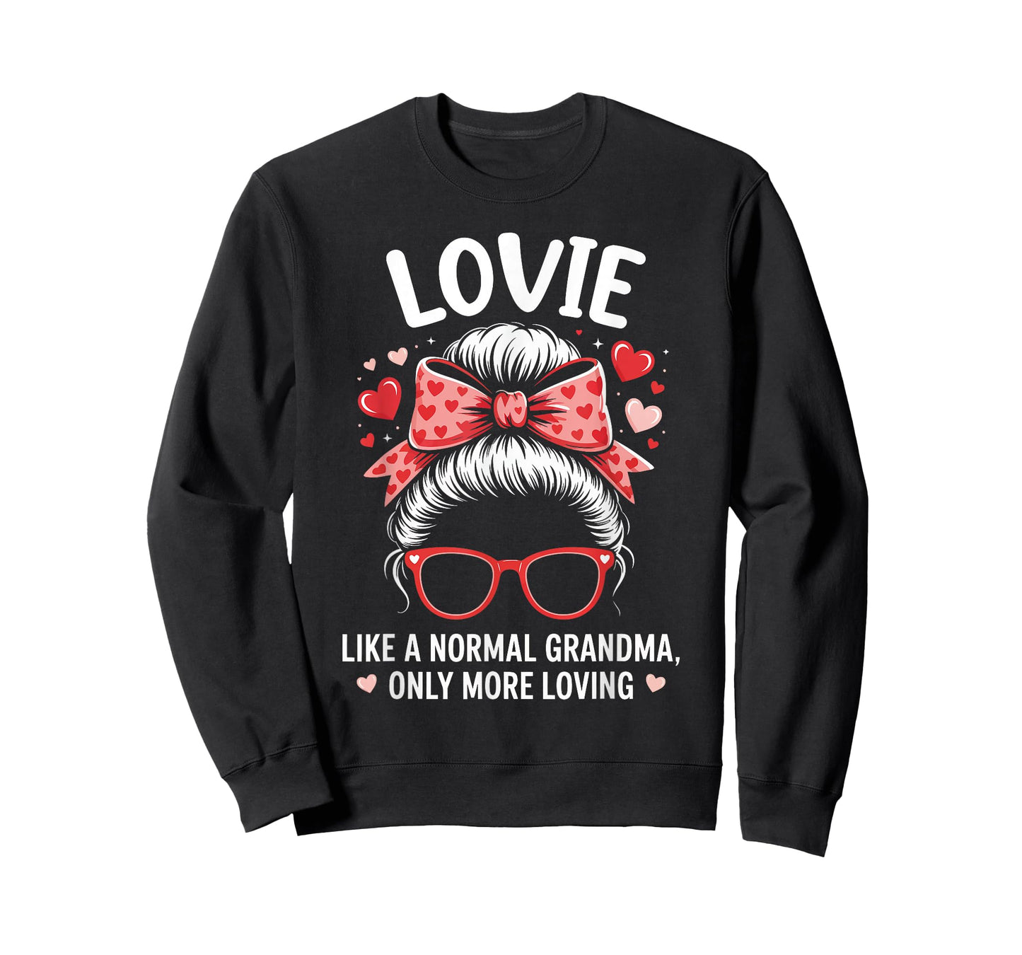 Lovie Valentine Quote for Loving Grandma with Cute Bow T-Shirt