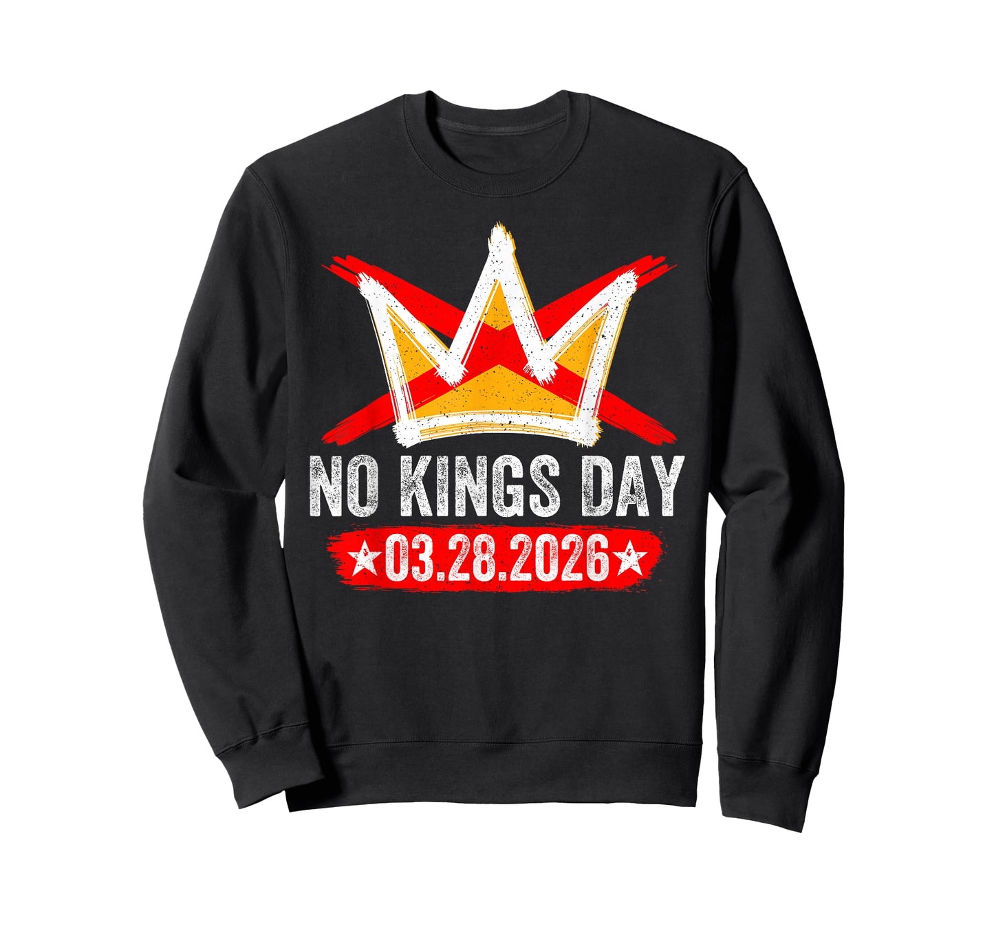 No Kings Day March 28 2026 Retro Vintage Patriotic Men Women T-Shirt