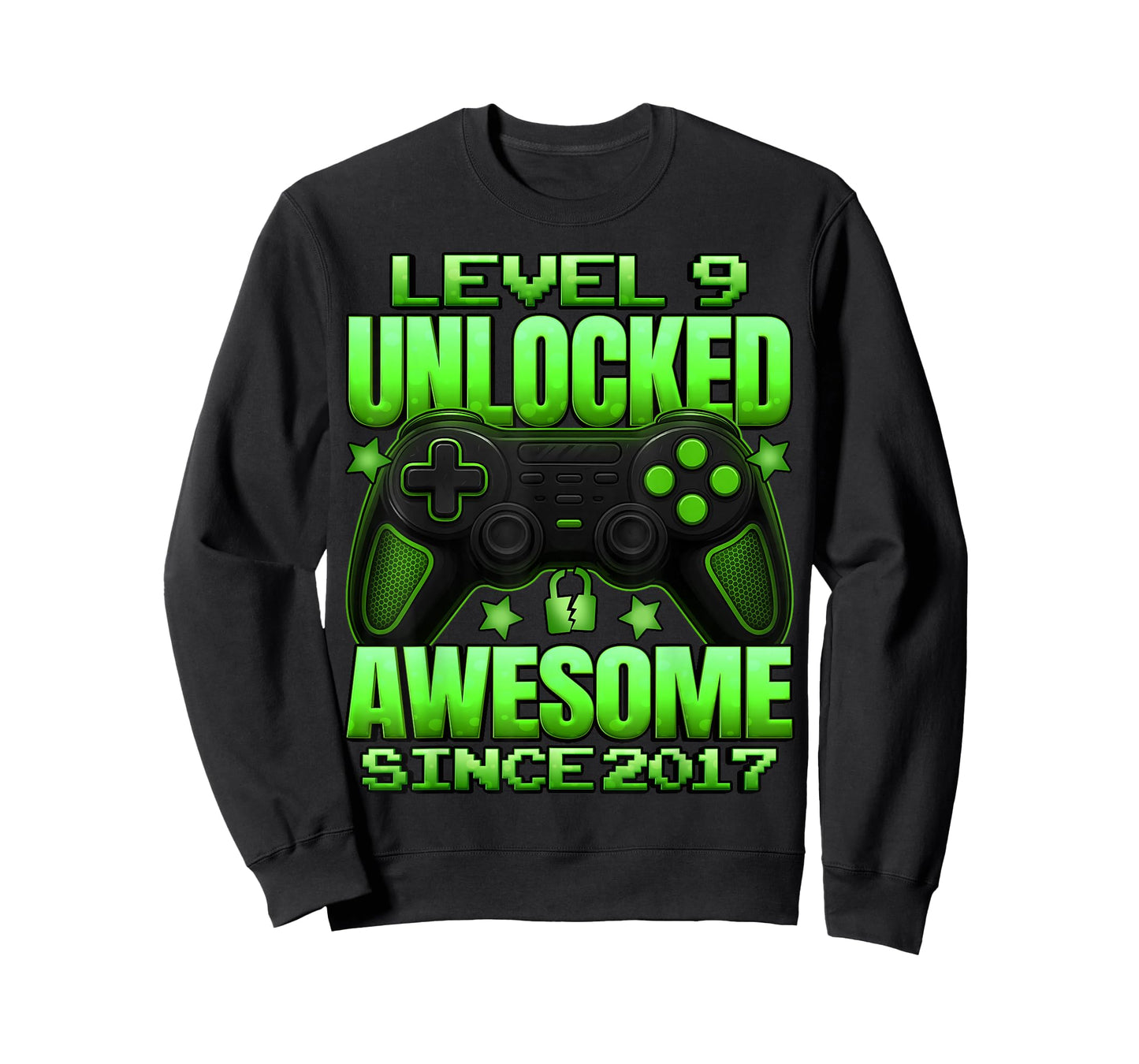 Level 9 Unlocked 9 Year Old Gifts for Boys 9th Birthday Boy T-Shirt