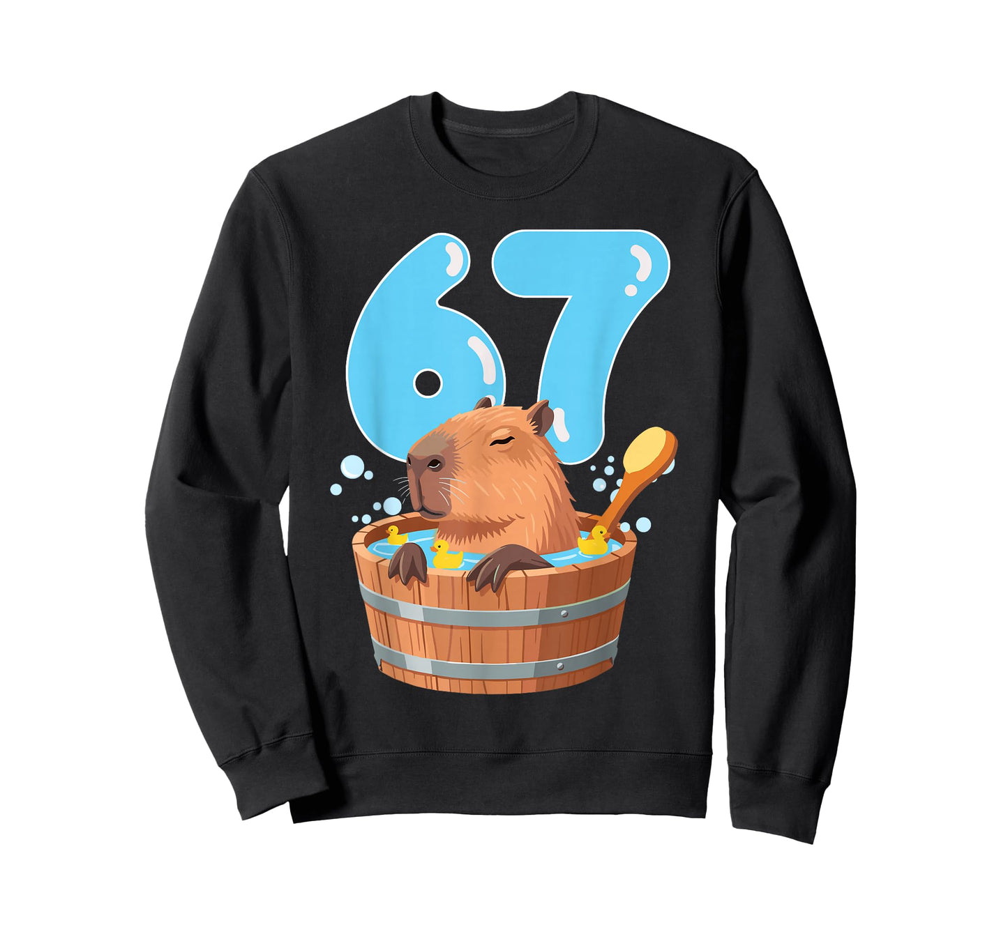67 Six Seven 6-7 Capybara Funny Teen Kids Capybara 67 T-Shirt