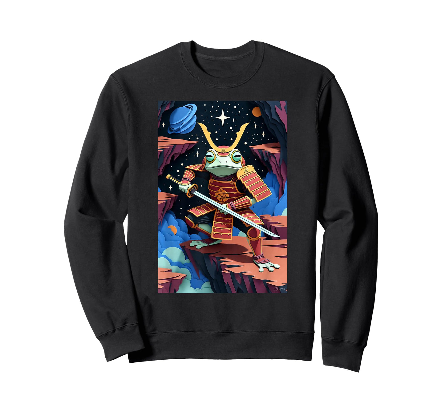 Astral Samurai Frog Warrior T-Shirt