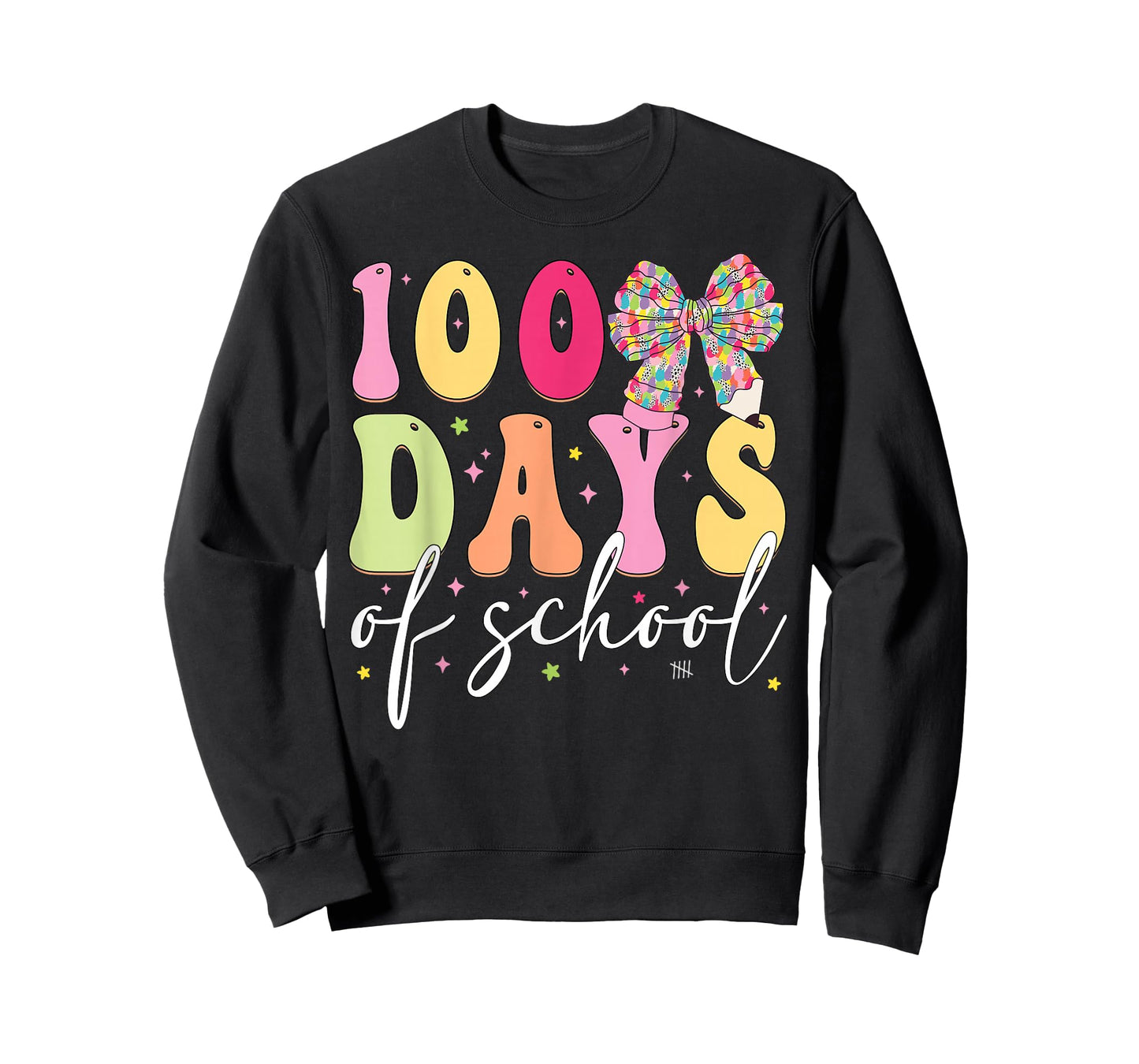 100 Days of School Coquette Bow Girls Teachers Students T-Shirt