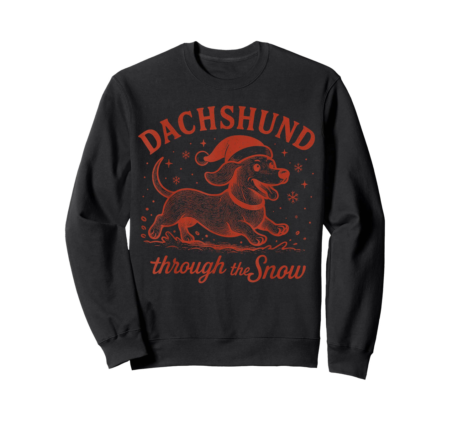 Dachshund Christmas Pajamas Shirt Dachshund Through The Snow T-Shirt