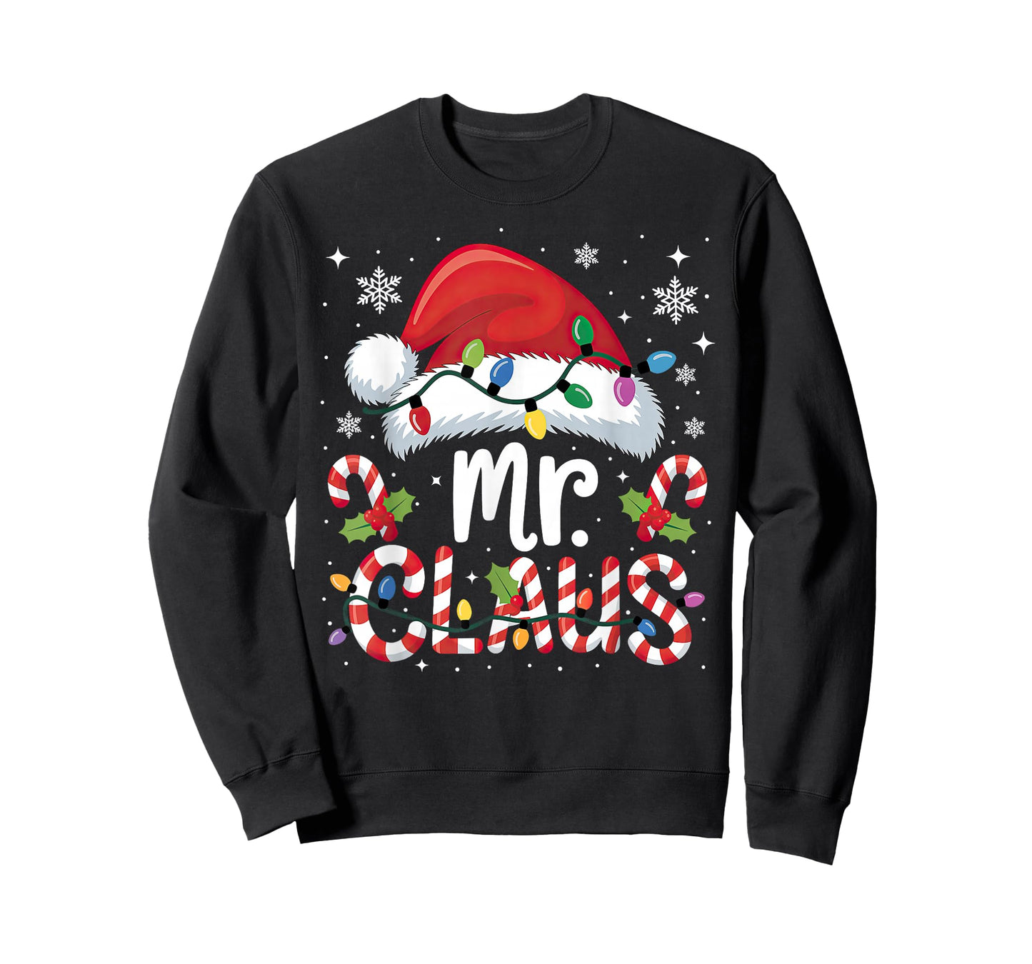 Mr and Mrs Claus Couples Matching Christmas T-Shirt