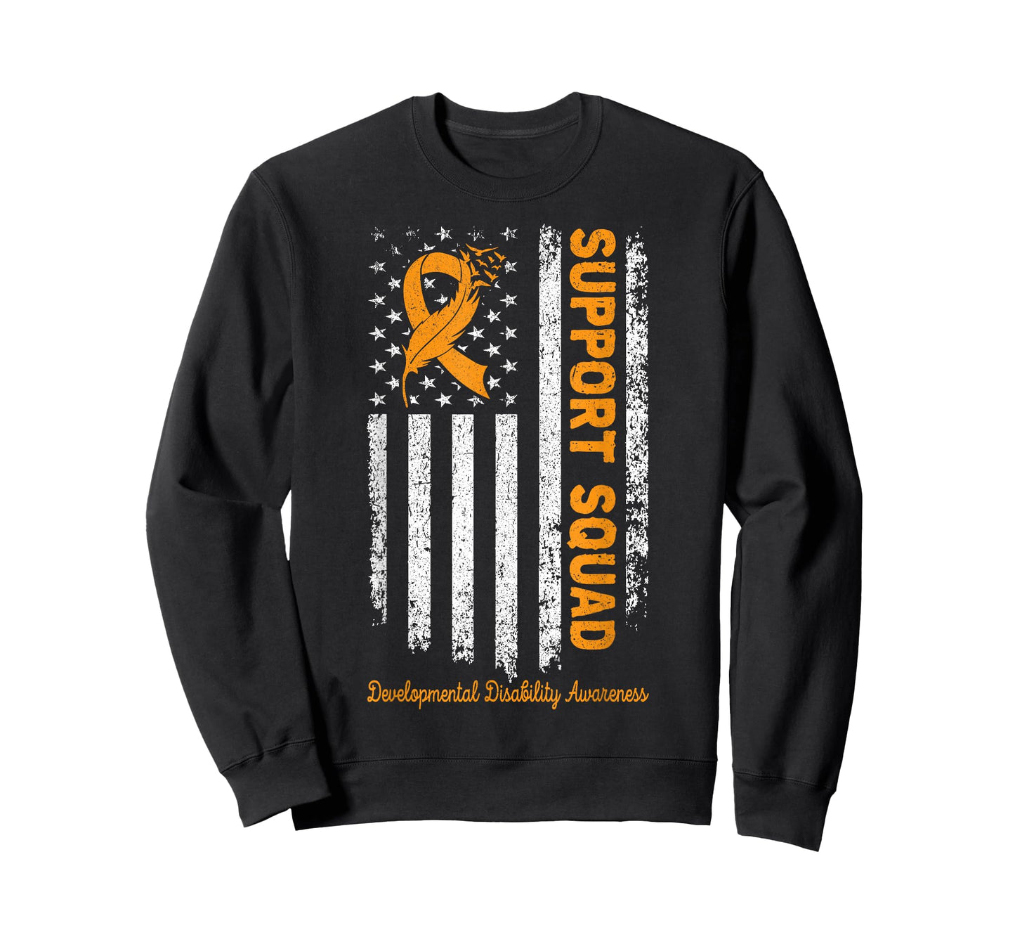 Developmental Disability Awareness Support Squad Wear Orange T-Shirt
