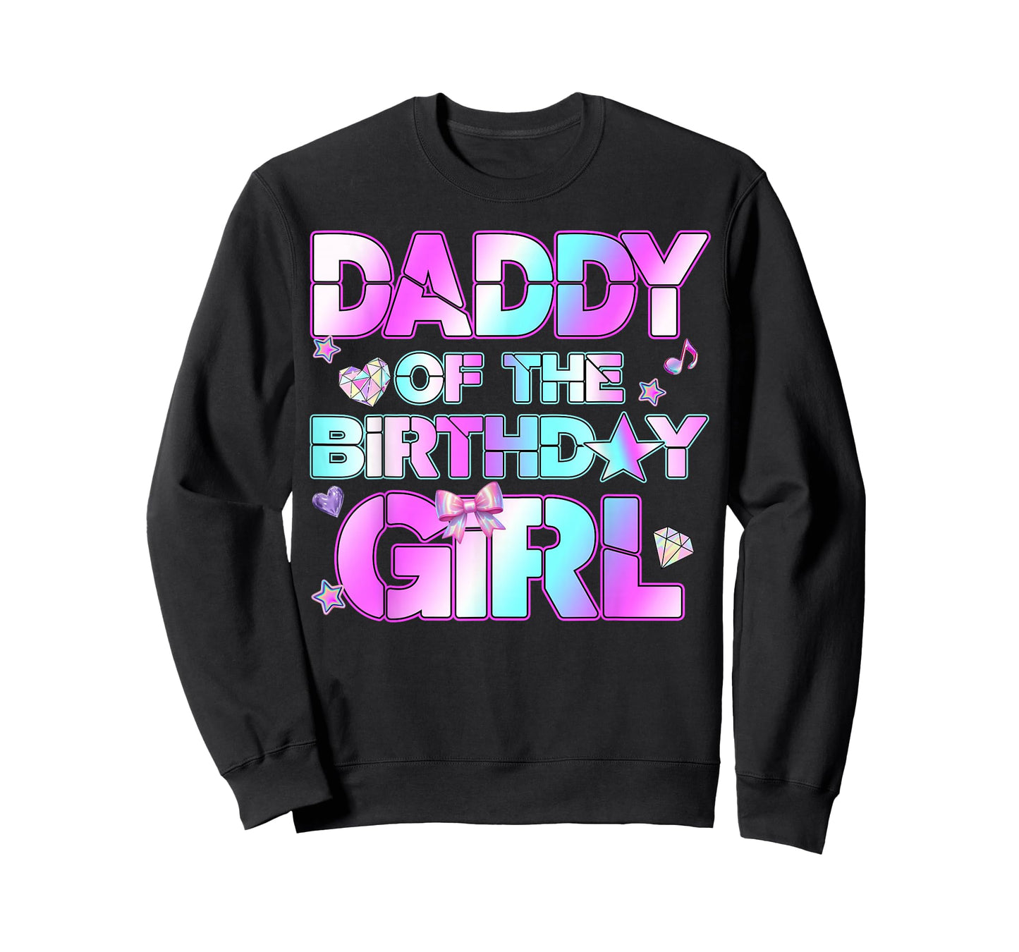 Daddy The Birthday Girl Kpop Family Birthday Party Girls T-Shirt