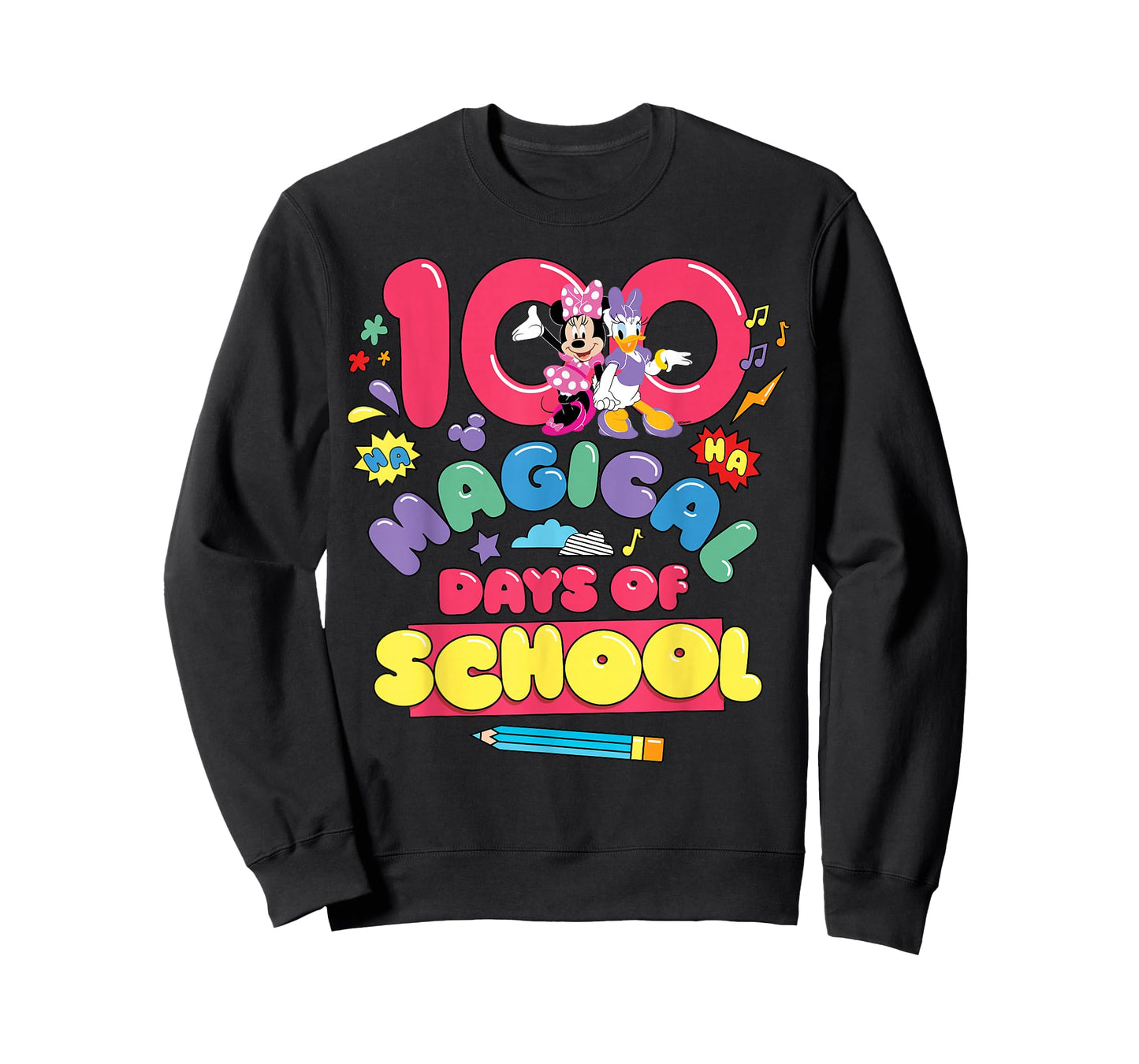 Disney Minnie & Daisy 100 Magical Days of School 100th Day T-Shirt