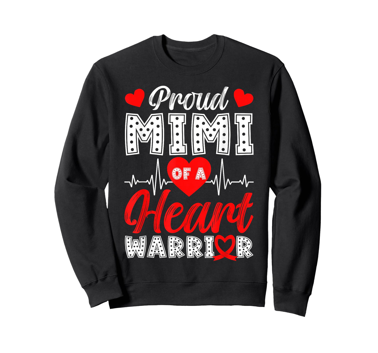 Proud Mimi of Heart Warrior Heart Disease Awareness T-Shirt