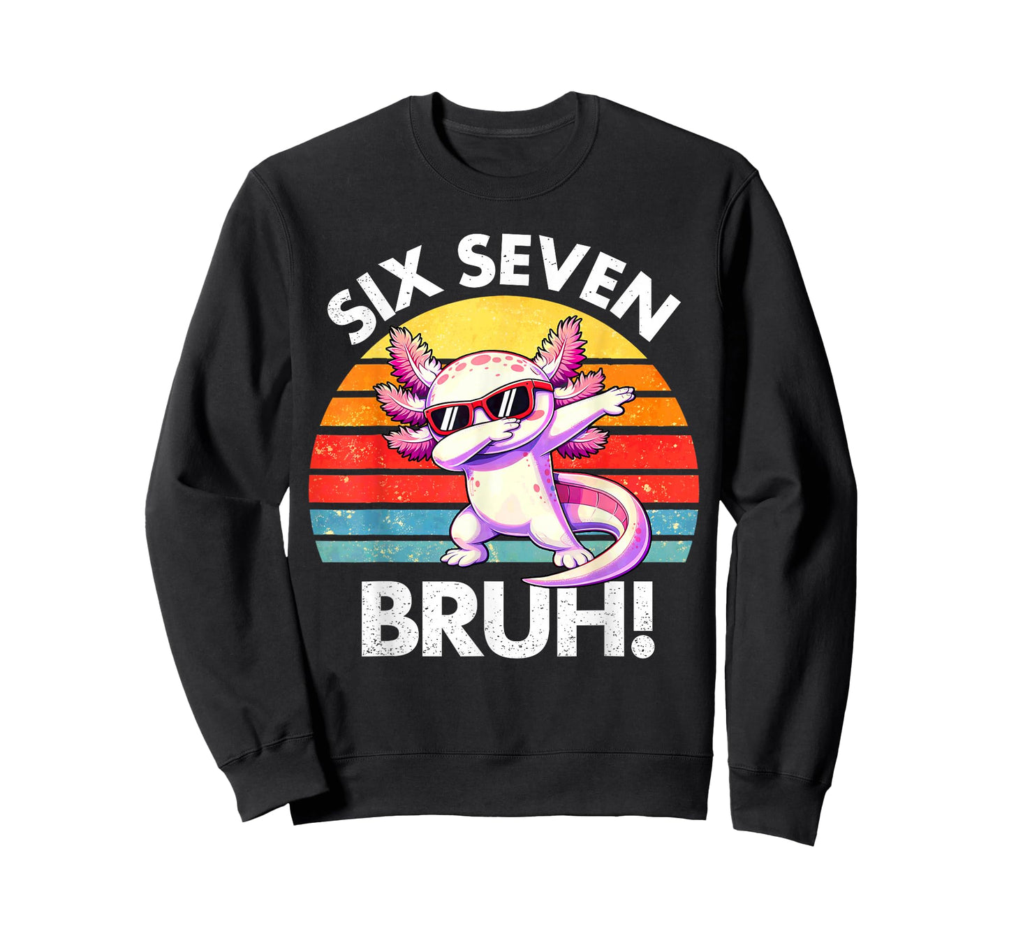 Axolotl Dabbing 67 Six Seven Meme 6 7 Boys Girls Teens T-Shirt