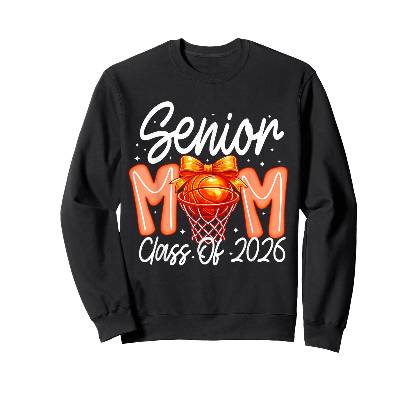 Senior Mom Class of 2026 Basketball Mom Graduation T-Shirt