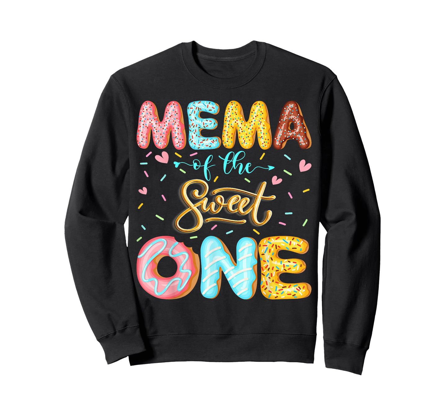 Mema of The Sweet One 1st Birthday Girl Donut Lover T-Shirt