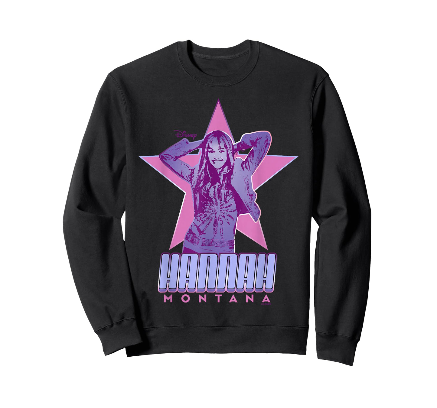 Disney Hannah Montana Star Purple Cute T-Shirt
