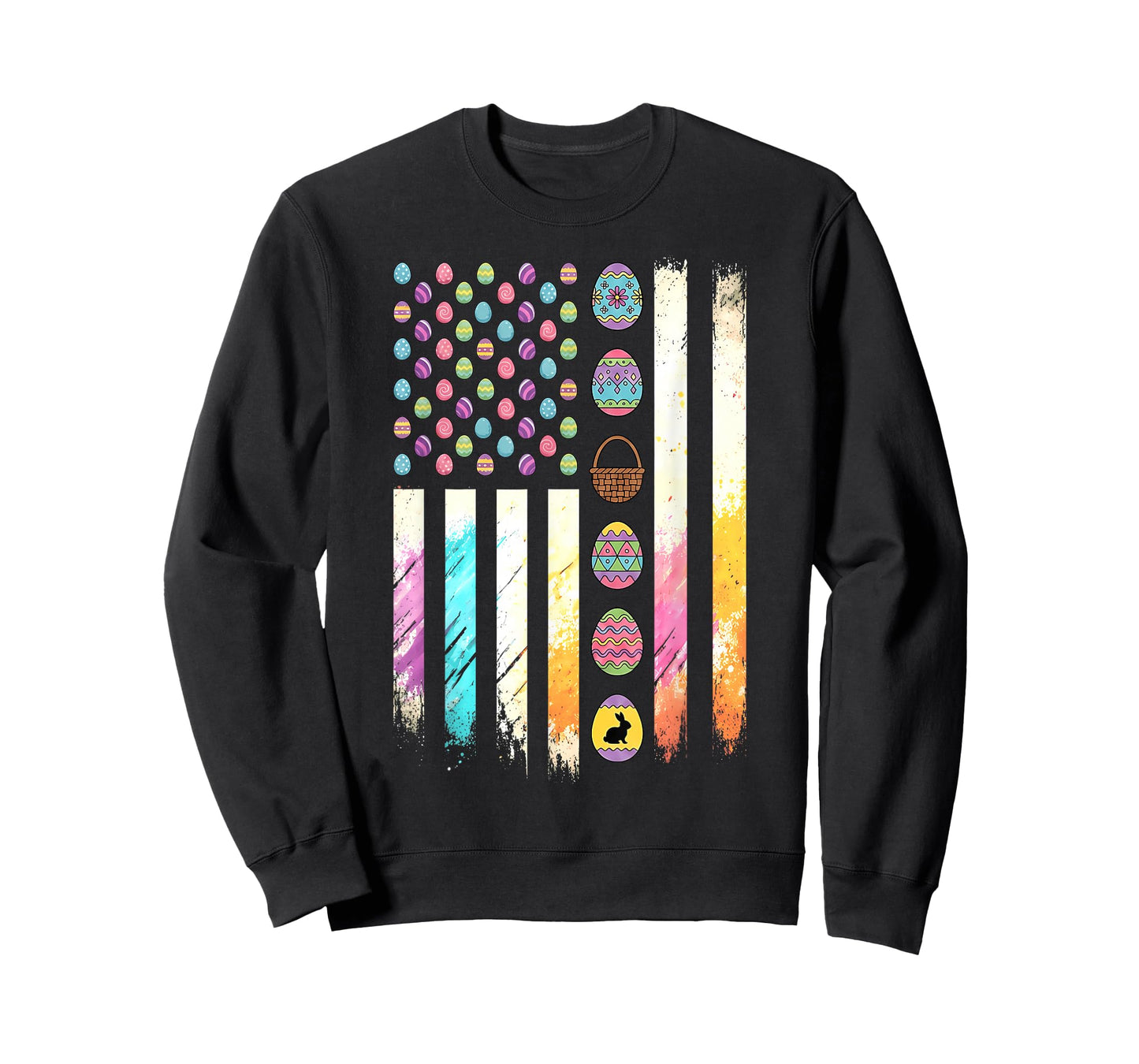 Men Women Easter Patriotic American Flag Easter Men Women T-Shirt