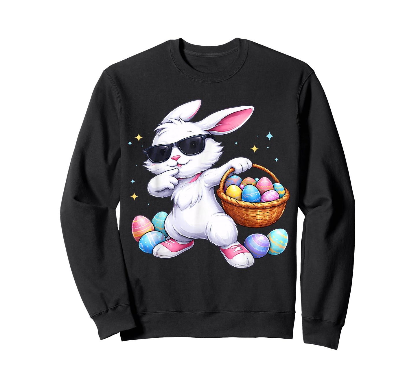 Kids Happy Bunny Dabbing Easter Kid Boys Girls Toddler Adult T-Shirt