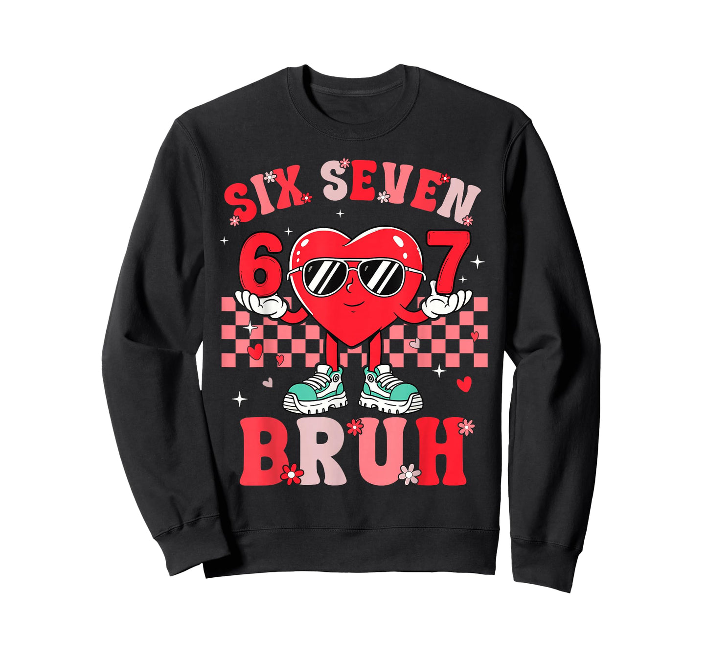 Six Seven 67 Meme Cool Valentine’s for Teens Boys Girls Kids T-Shirt