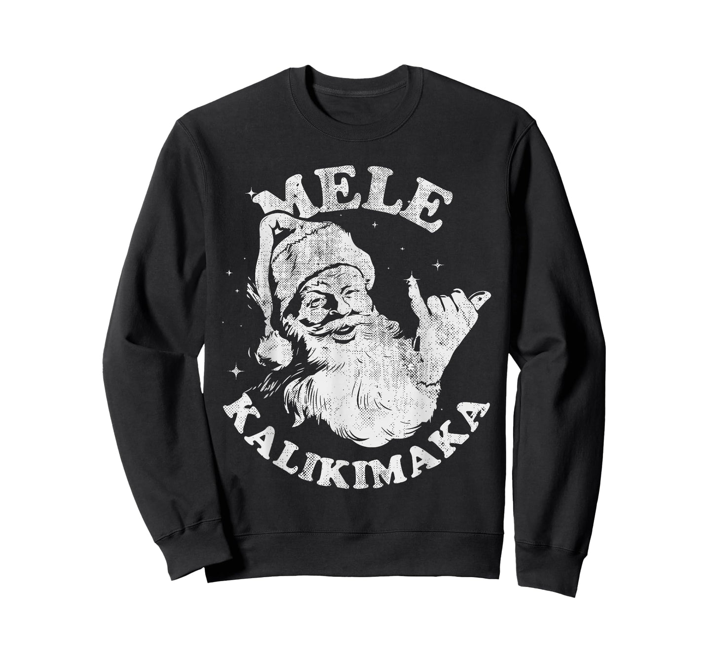 Mele Kalikimaka Retro Hawaii Santa Aloha Christmas T-Shirt