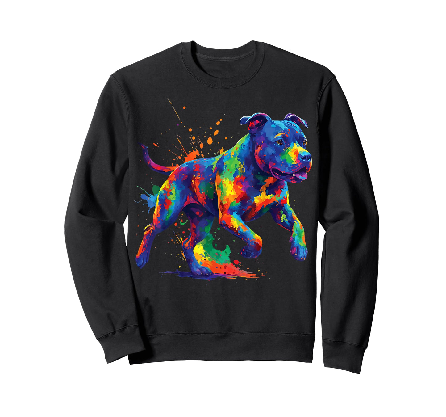 Pit Bull Dog Colorful T-Shirt