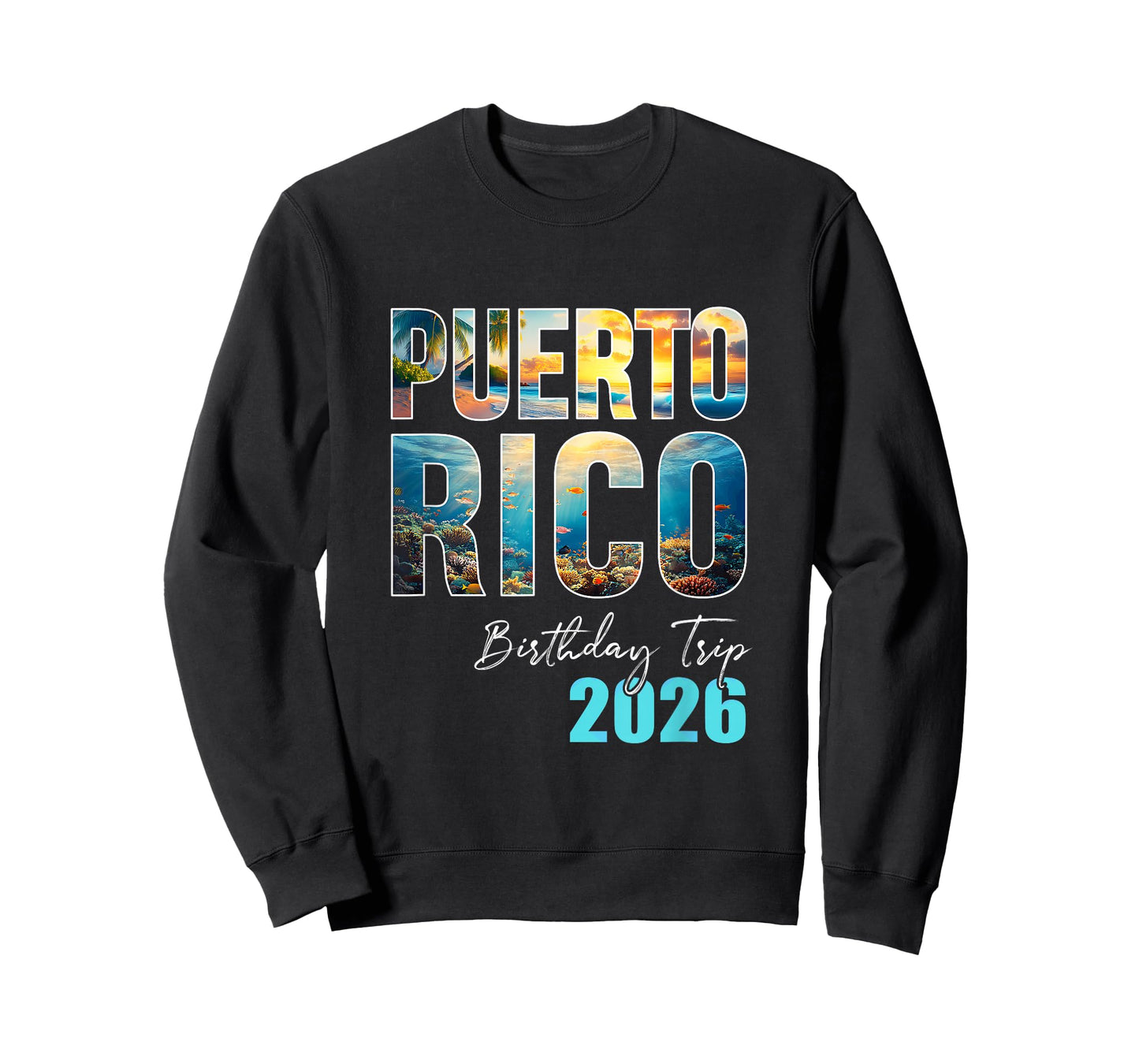 Puerto Rico Birthday Trip 2026 Vacation Party Crew Cruise T-Shirt