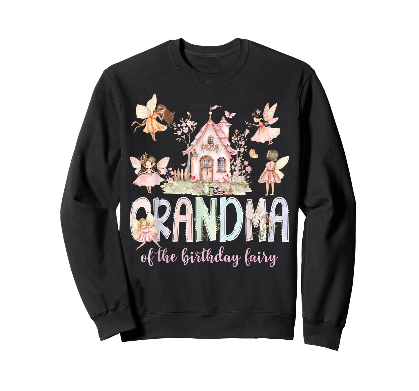 Grandma of The Birthday Fairy Girl Magical Family Matching T-Shirt