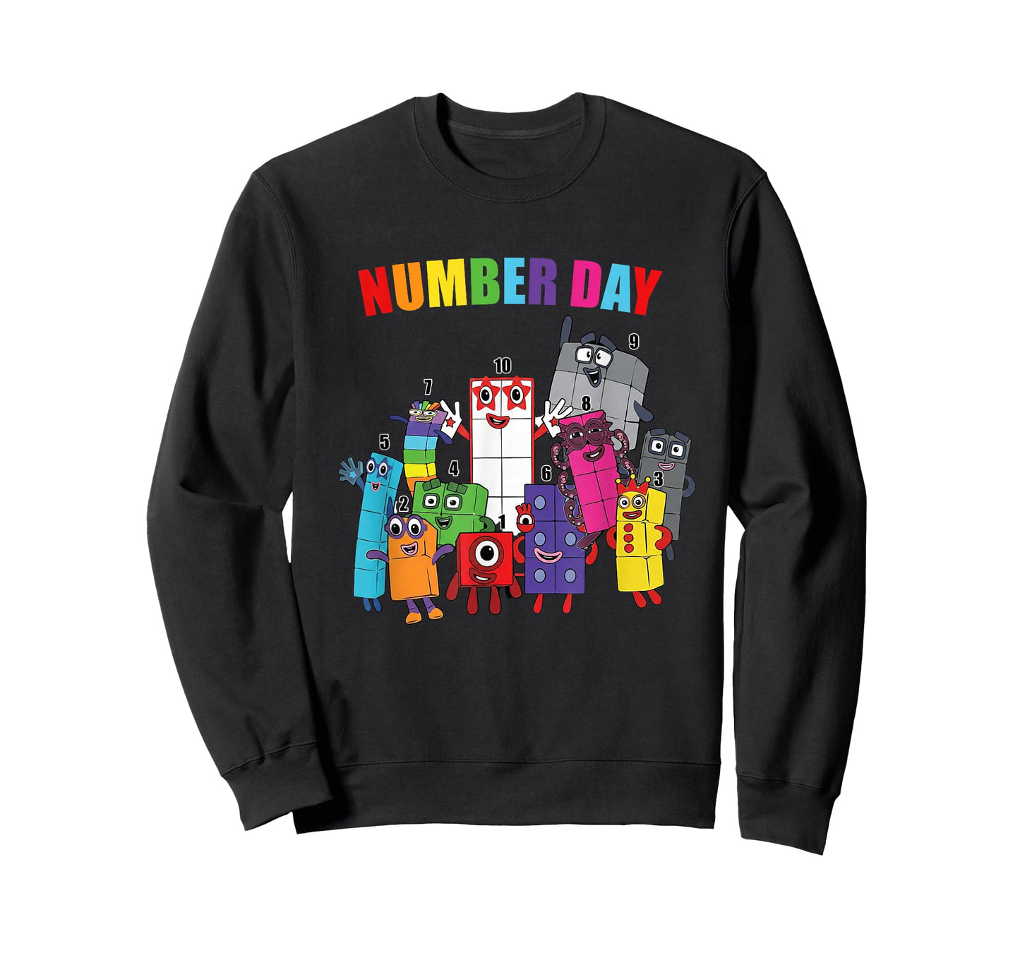 Number Day Colorful Math Numbers Educational Learning T-Shirt
