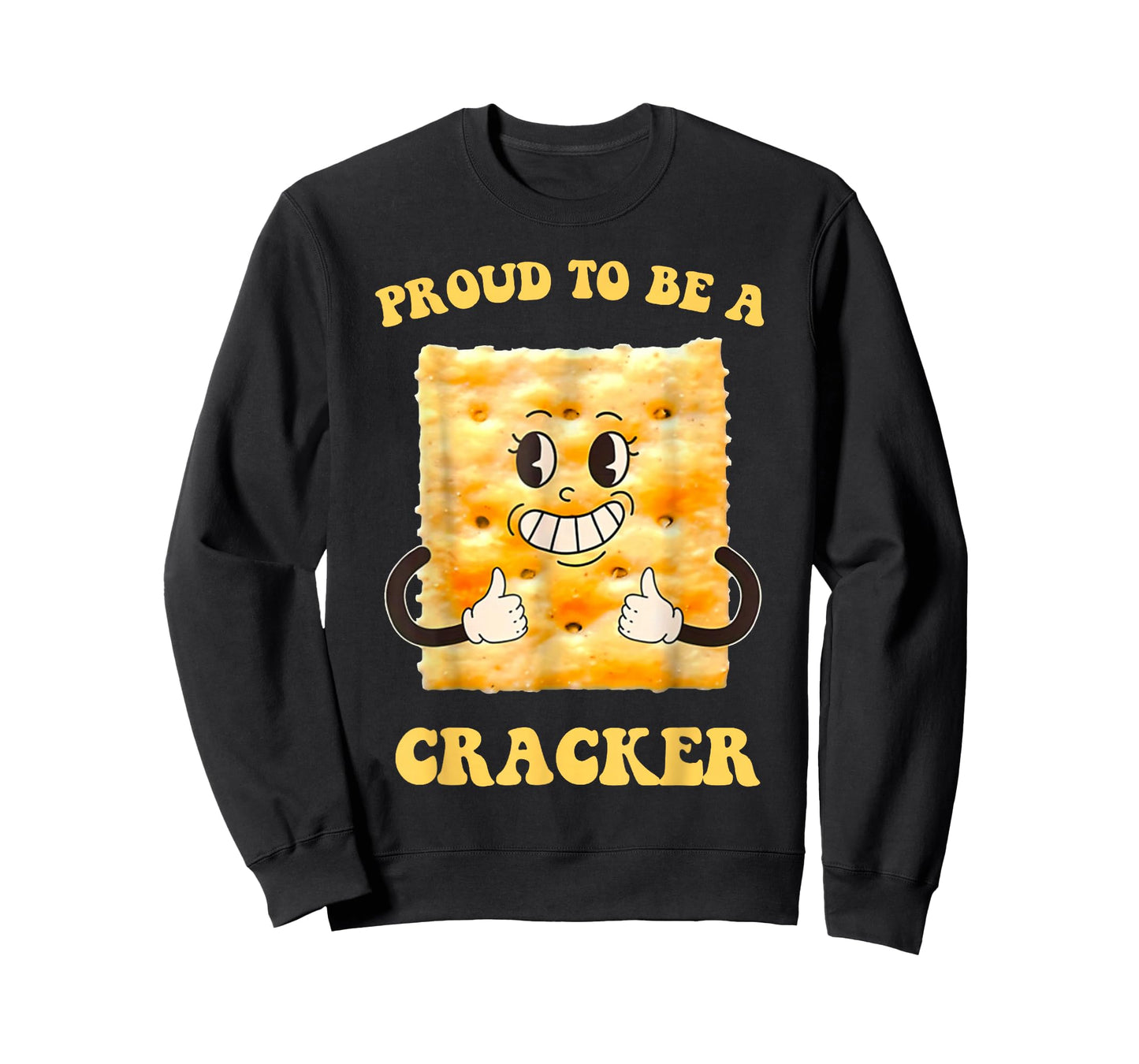 Funny Quote Proud to Be A Cracker Meme Face Retro Basic T-Shirt