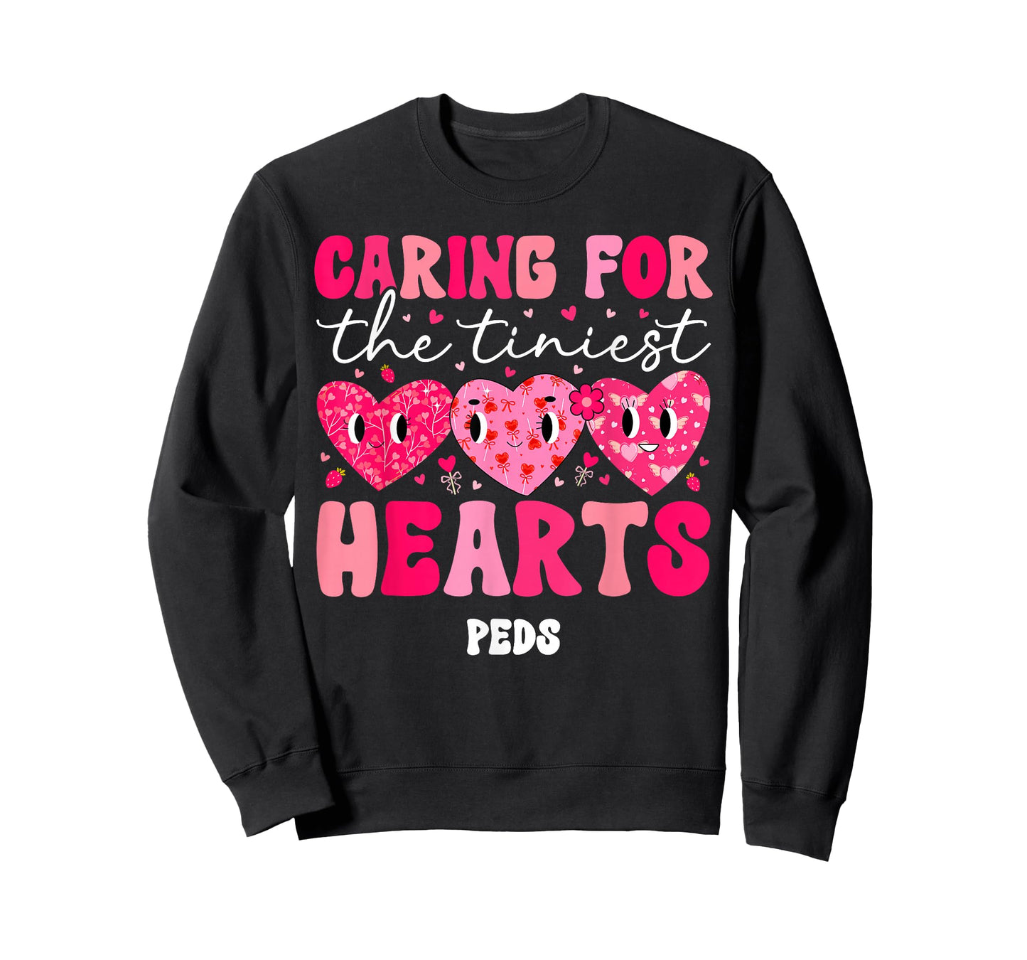 Groovy Peds Nurse Valentine Pediatric Nurse Valentines Day T-Shirt