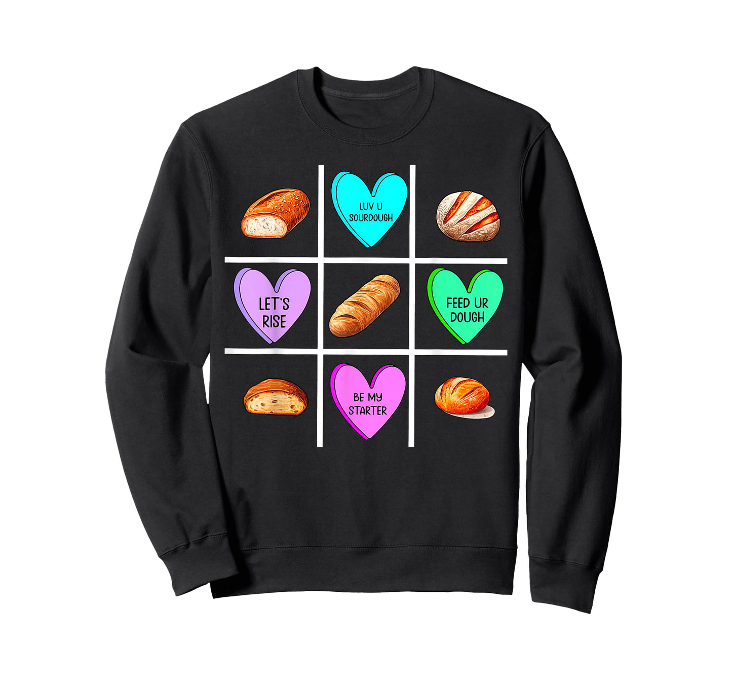 Valentine Sourdough Baker Dealer Bread Homemaker Chef Mom T-Shirt