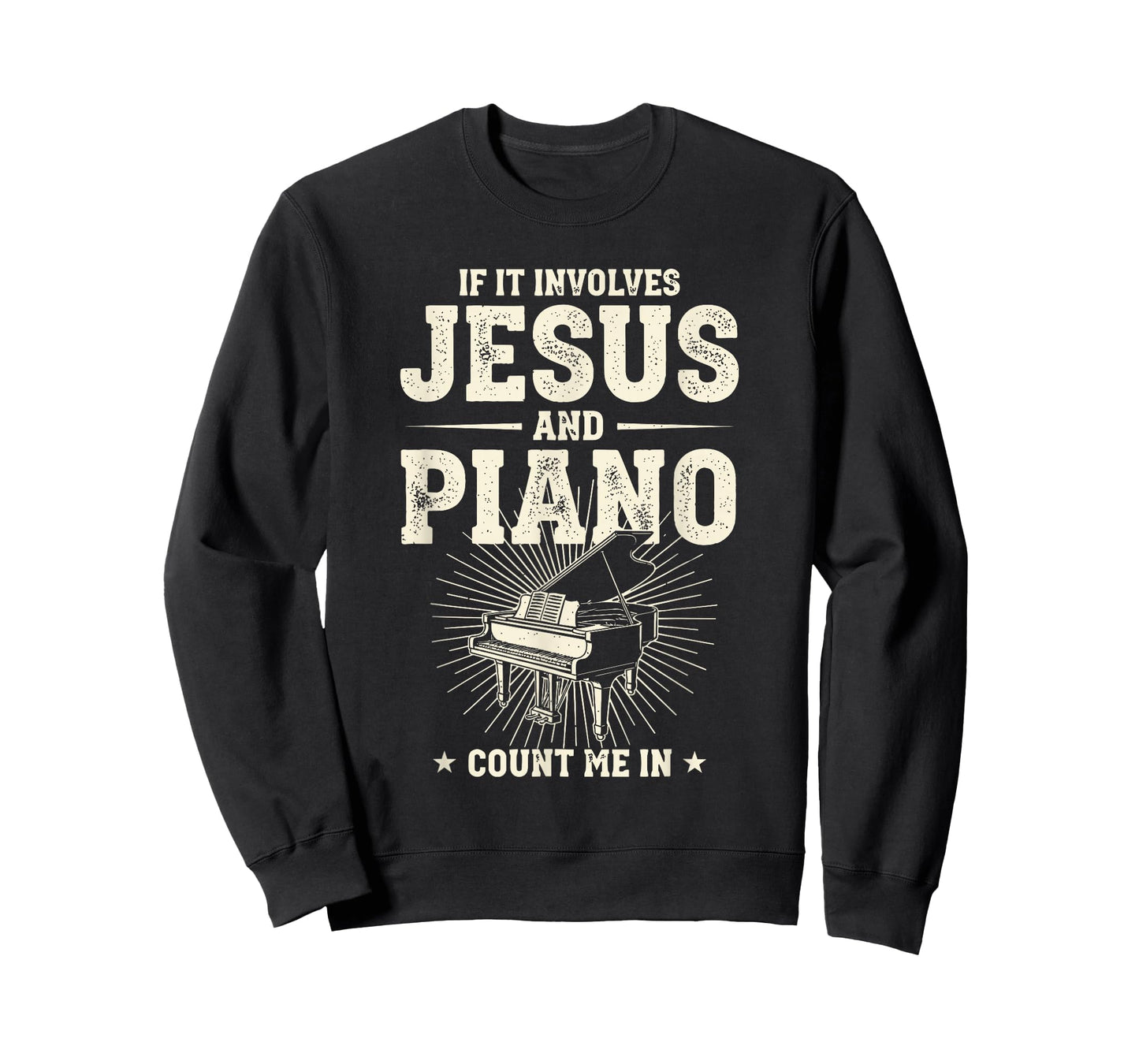 If It Involves Jesus and Piano Count Me in T-Shirt