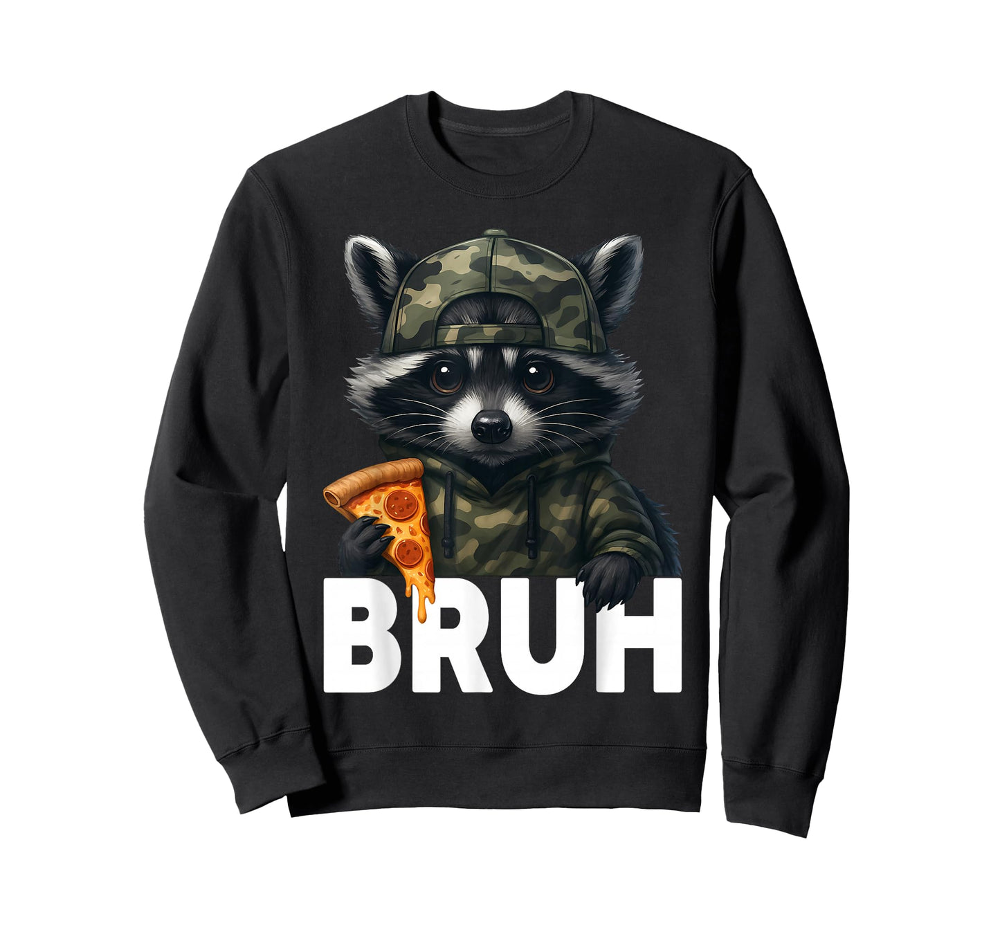 Funny Raccoon Bruh Meme Teens Boys Girls Men Graphic T-Shirt