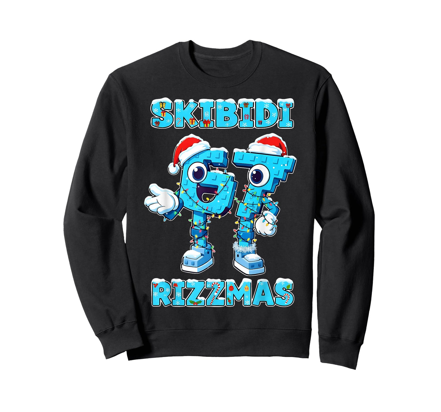 Skibidi 67 Rizzmas Six Seven Brainrot Gift for Men Women Kid T-Shirt