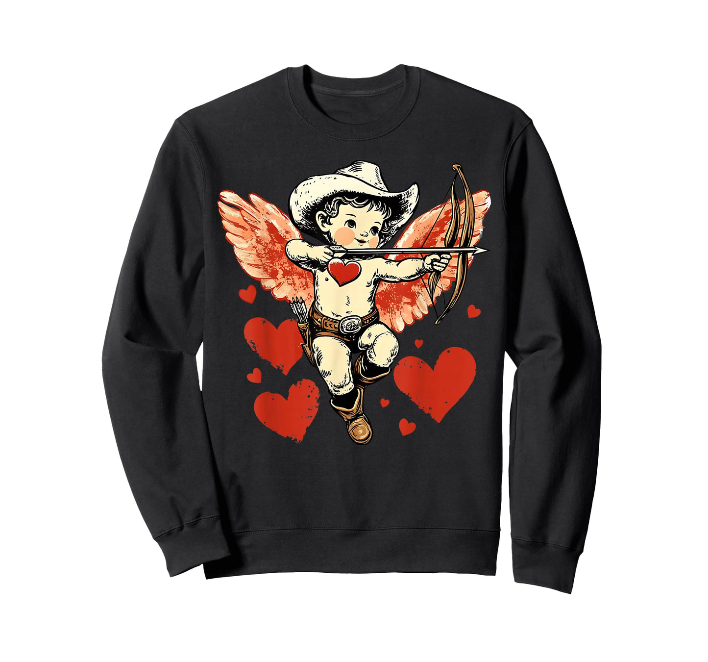 Vintage Cupid Valentines Women Girly Kids T-Shirt