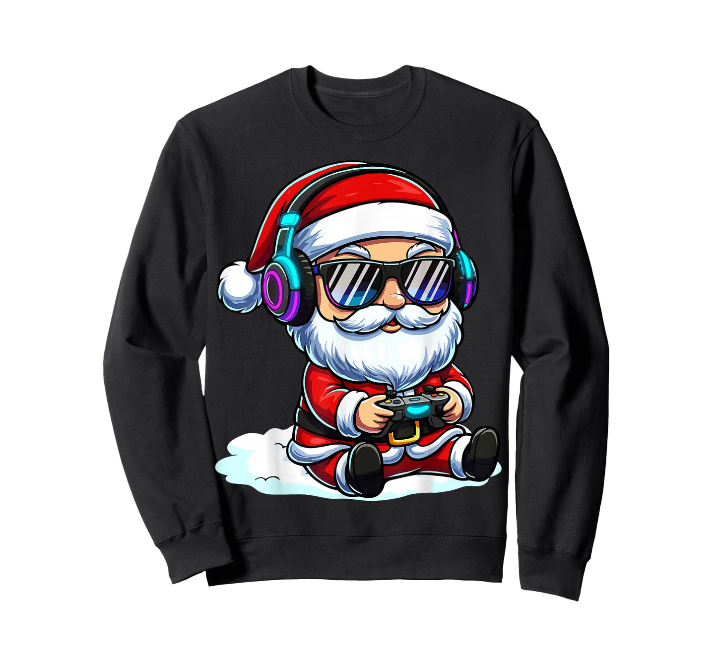 Gamer Santa Video Game Christmas Gaming T-Shirt