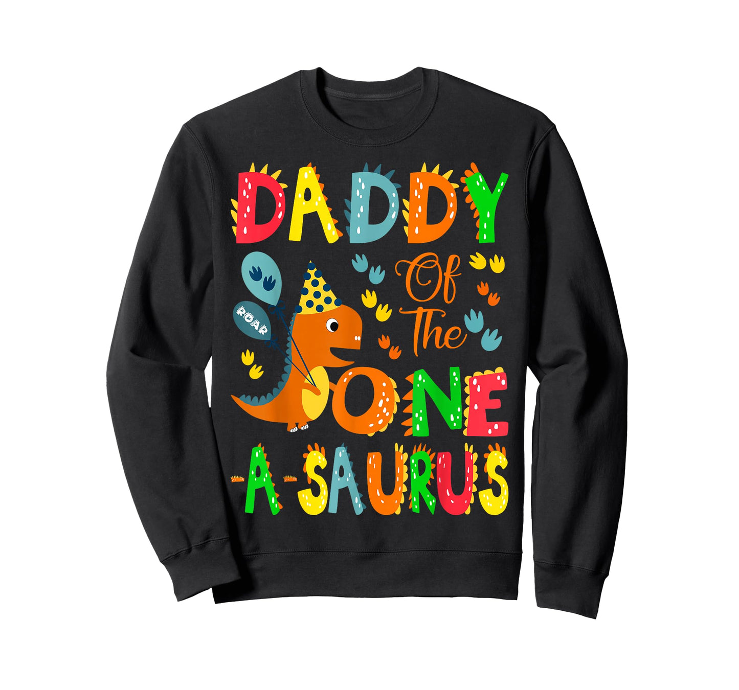 Daddy of The One-A-Saurus 1st Birthday Boy Dinosaur Lover T-Shirt