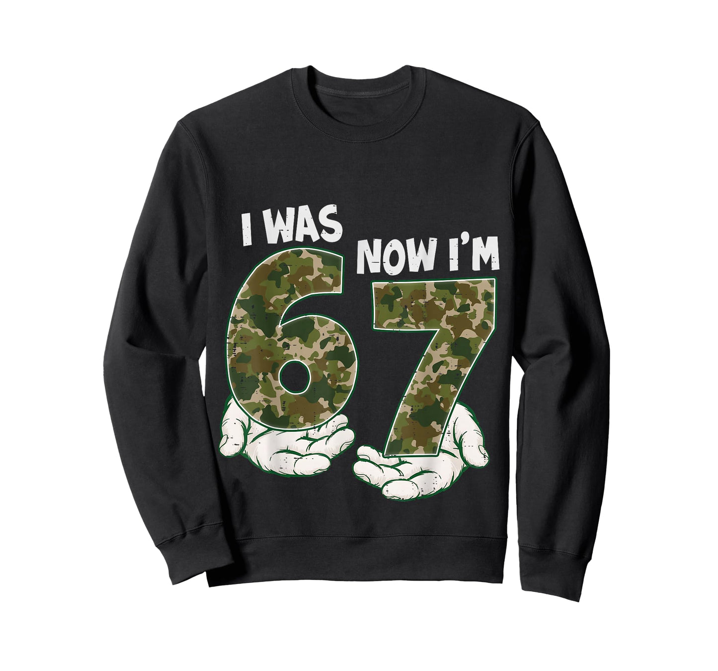 I was 6 Now I'm 7 Camo Birthday Six Seven Meme Boy Girl T-Shirt