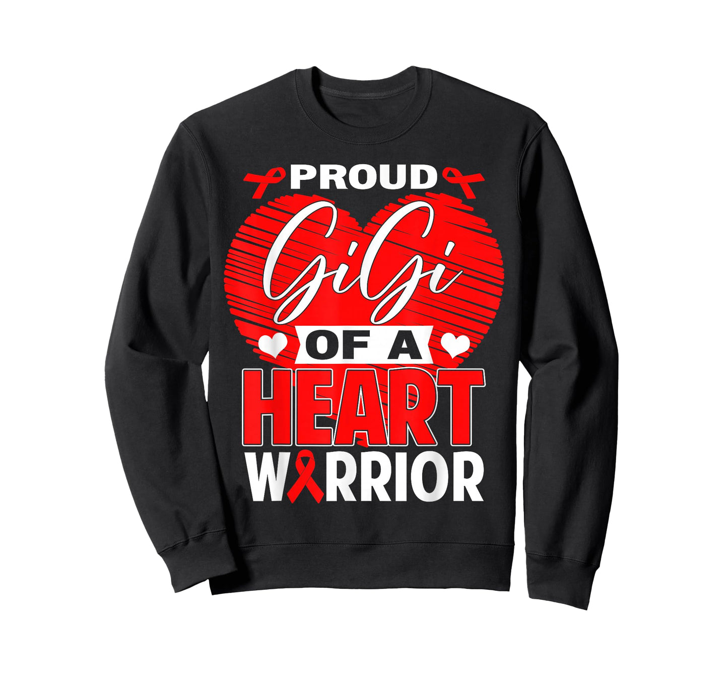 Proud Gigi of Heart Warrior Heart Disease Awareness T-Shirt