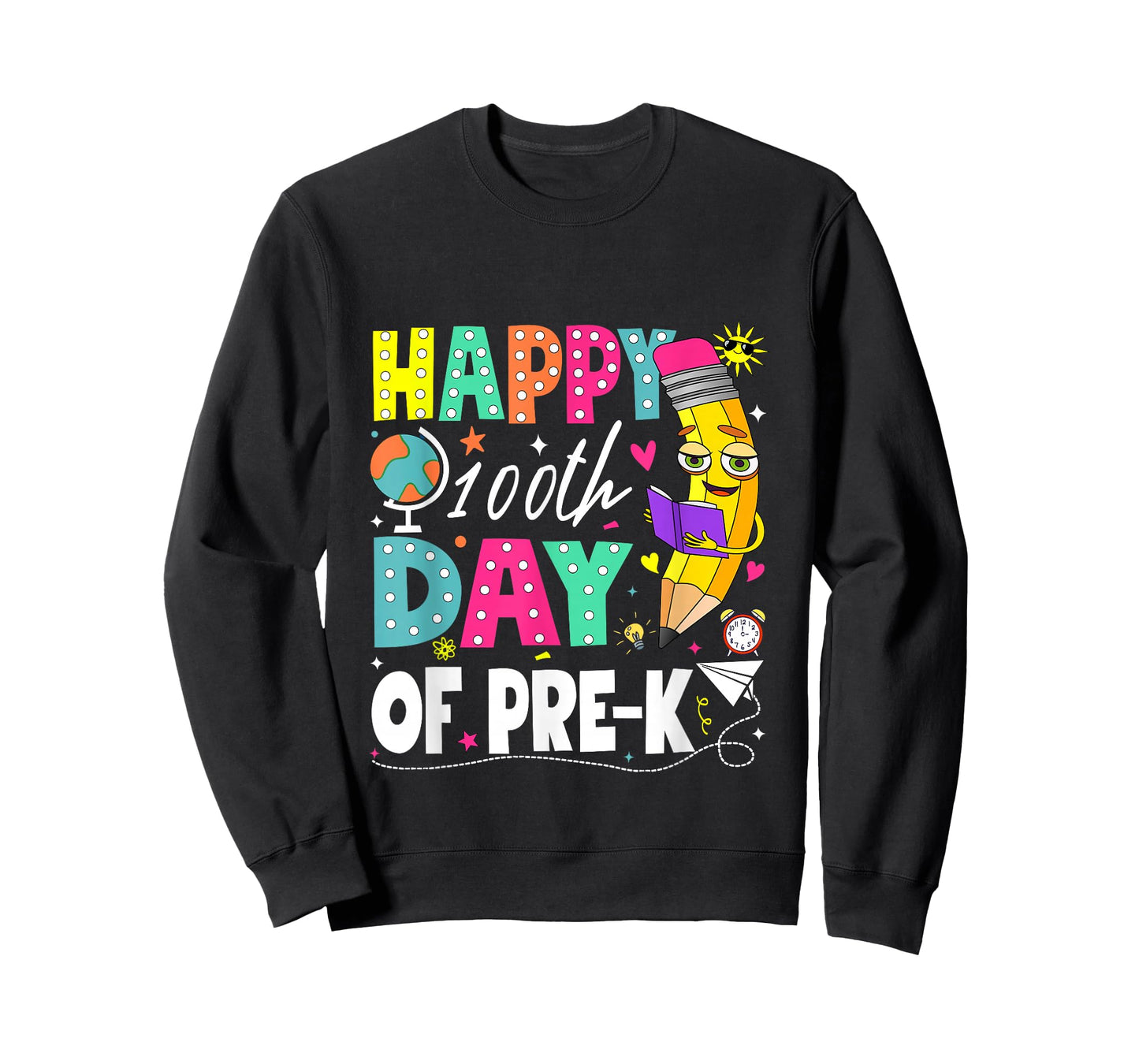 100 Days of Pre-k Happy 100th Day of School Teachers T-Shirt