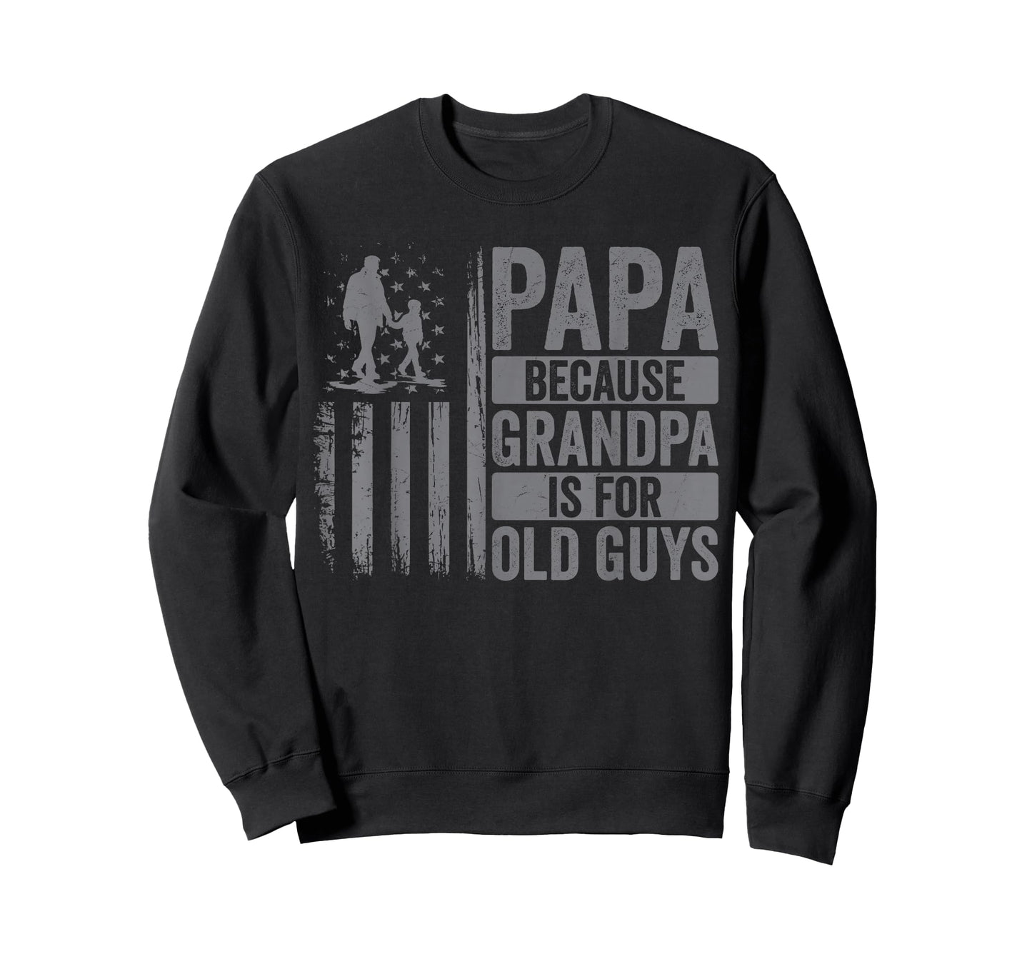 Papa Art for Grandpa Men from Grandkids Granddaughter USA T-Shirt