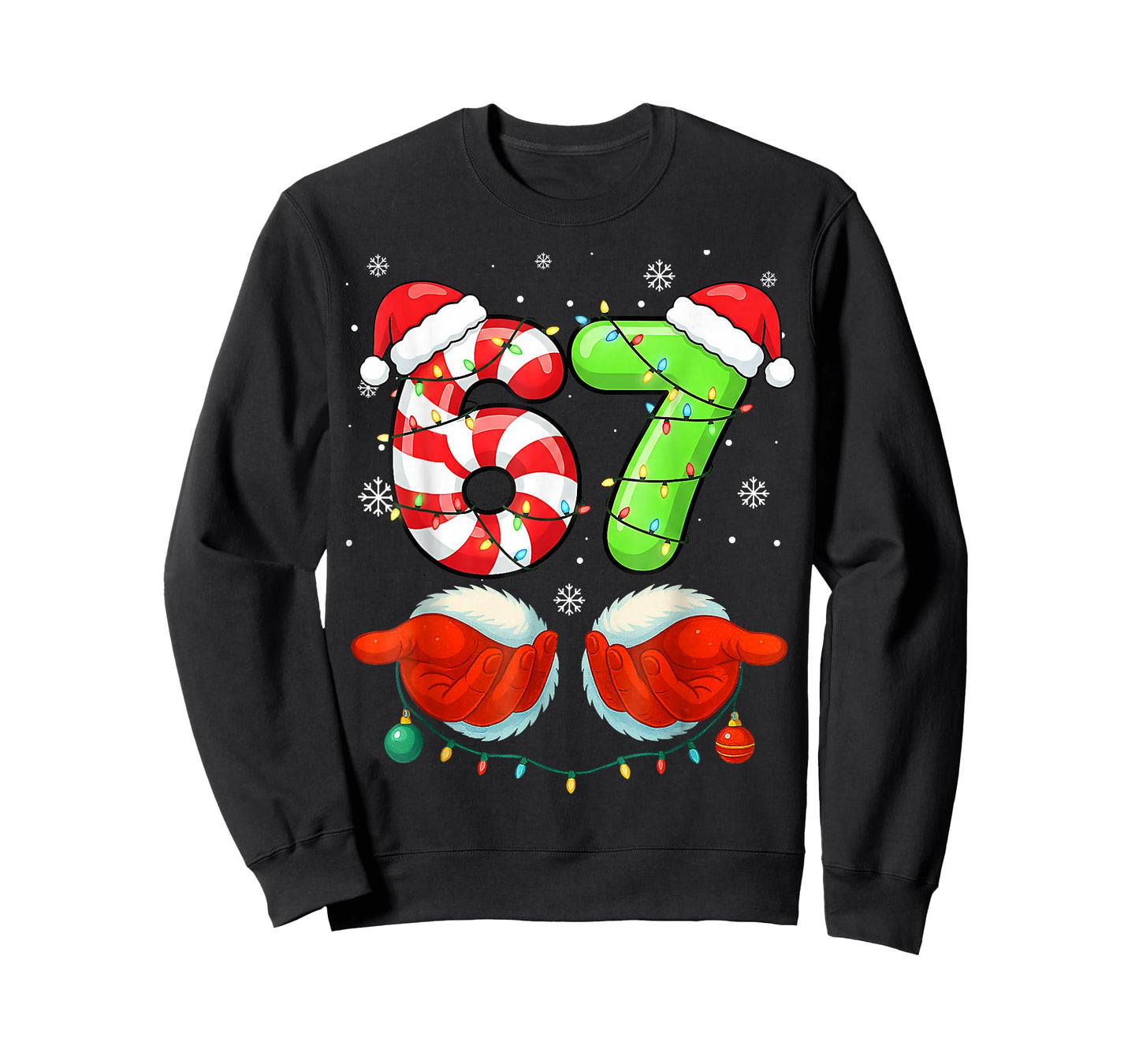 Funny Six Seven 6 7 67 Christmas T-Shirt