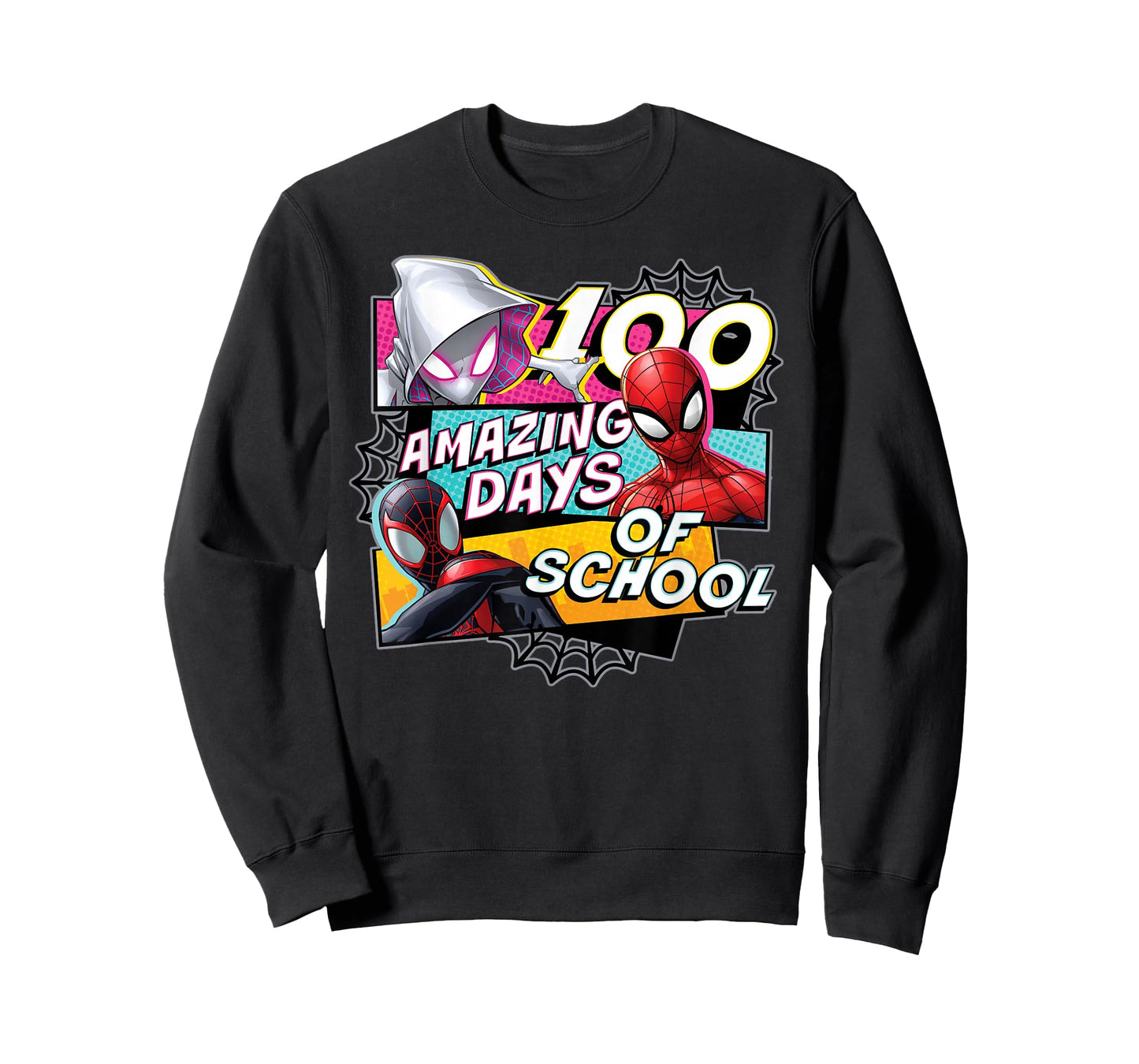 Marvel Super Heroes Team Spidey 100 Days of School 100th Day T-Shirt